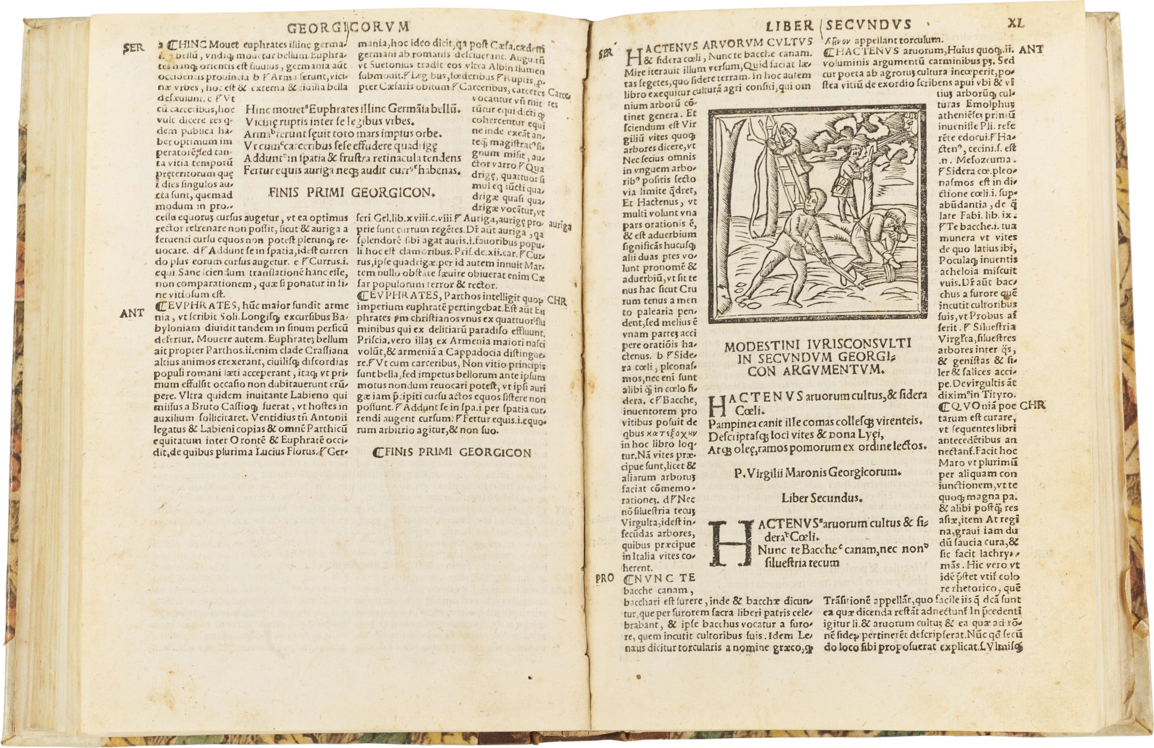 Vergil, Bucolica, Georgica, Venice, Giunta, 1531, later half calf