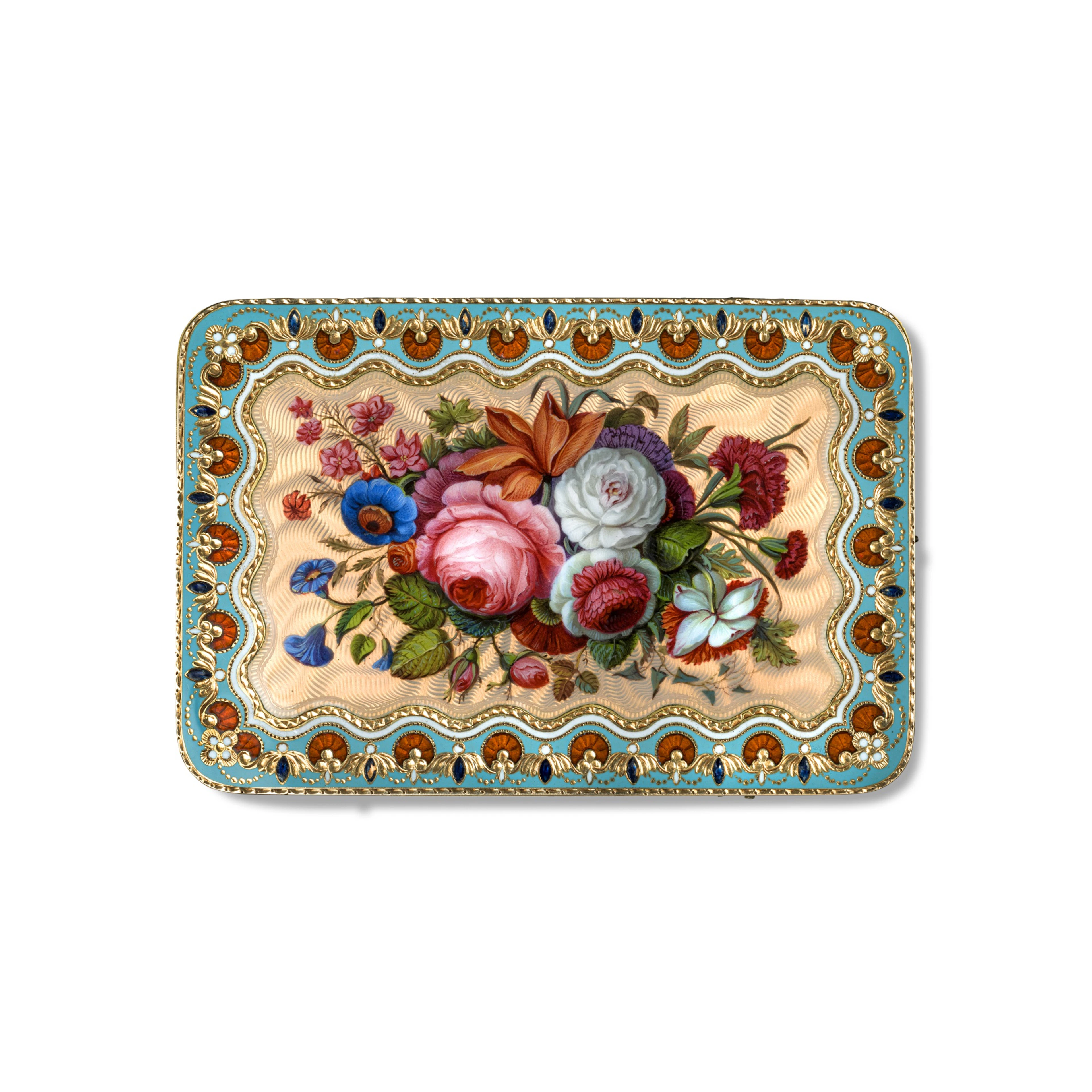 A musical gold and enamel snuff box for the Ottoman market