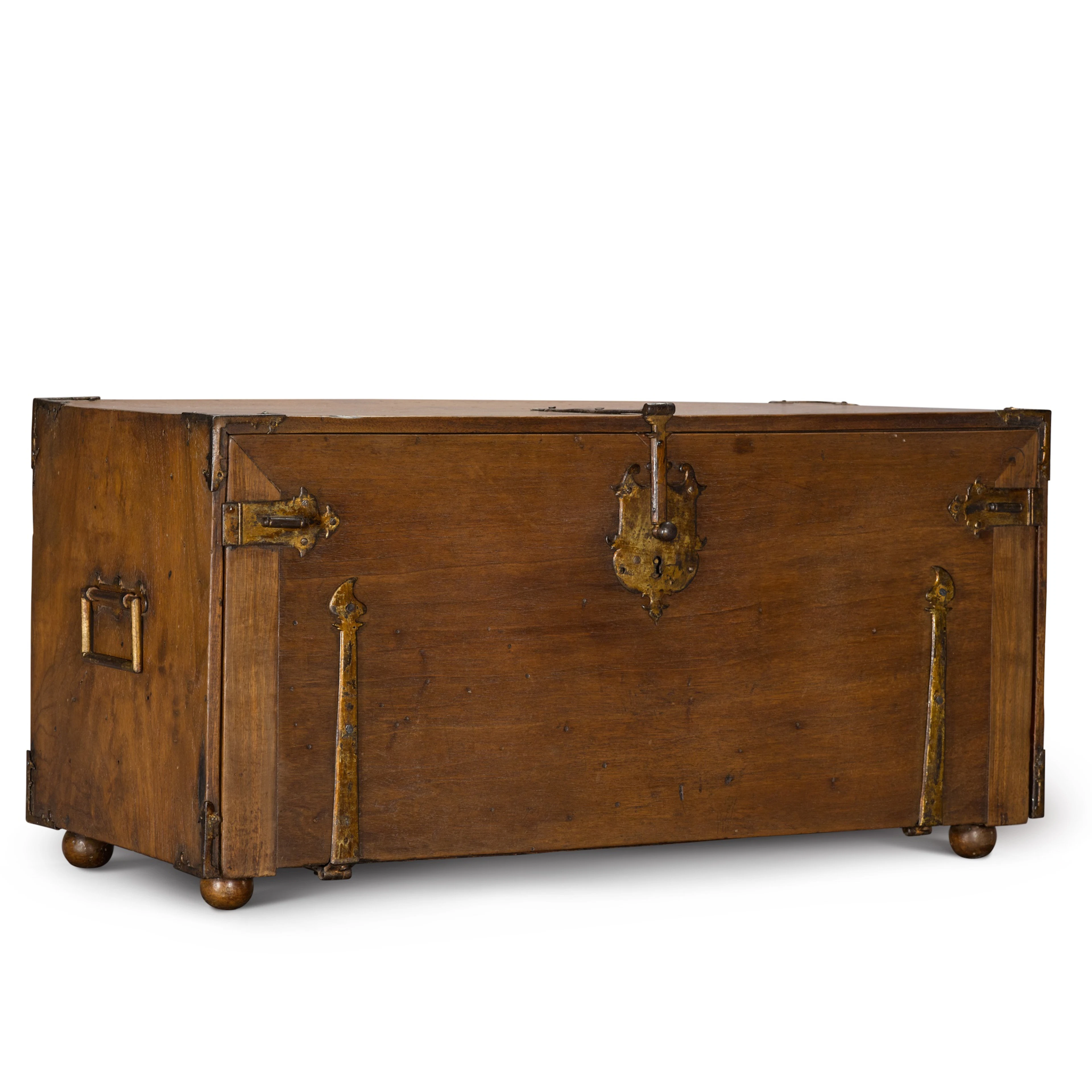 A Spanish gilt-metal-mounted walnut 'Bargueño' table cabinet, 17th century