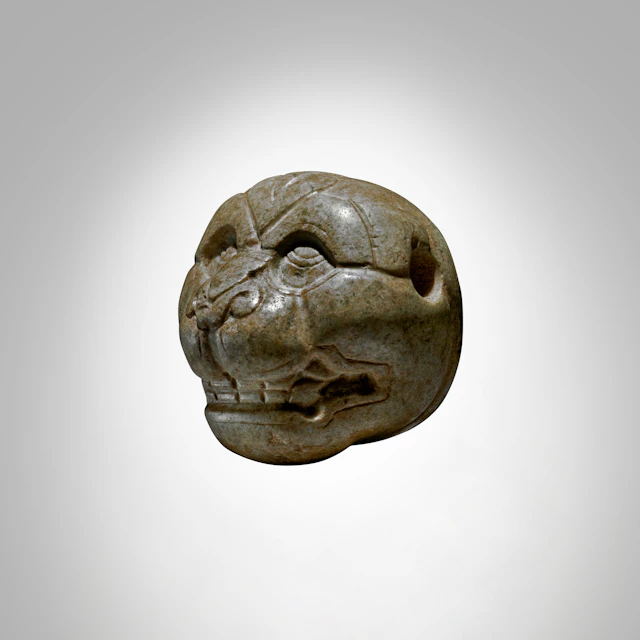 Olmec Stone Head of a Feline, Middle Preclassic, circa 900-600 BC