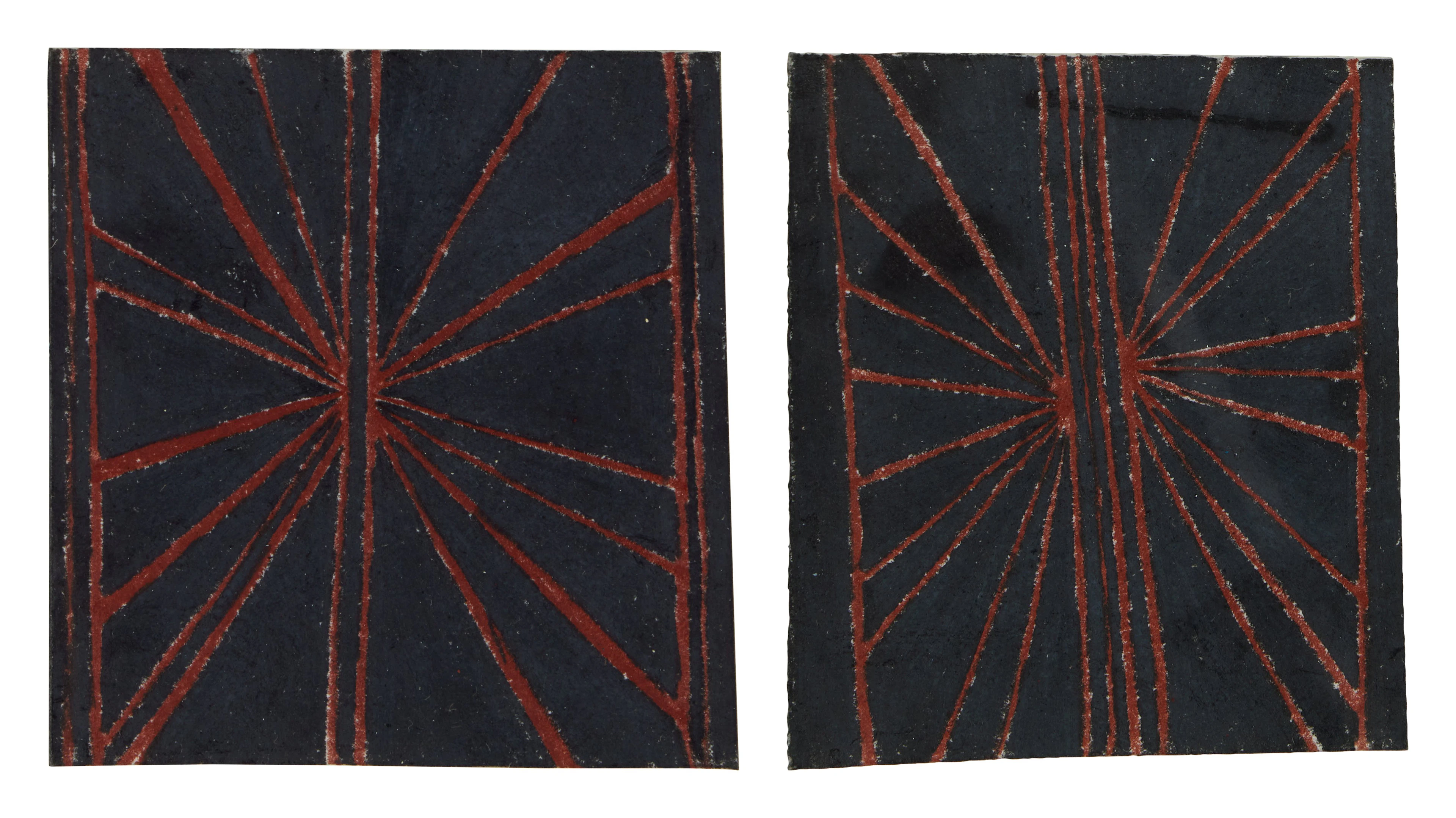 Untitled (Black and Brown Butterfly 647a & 647b)