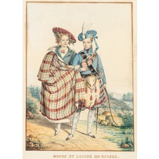 Henri Comte de Chambord and his sister Louise in Scotland