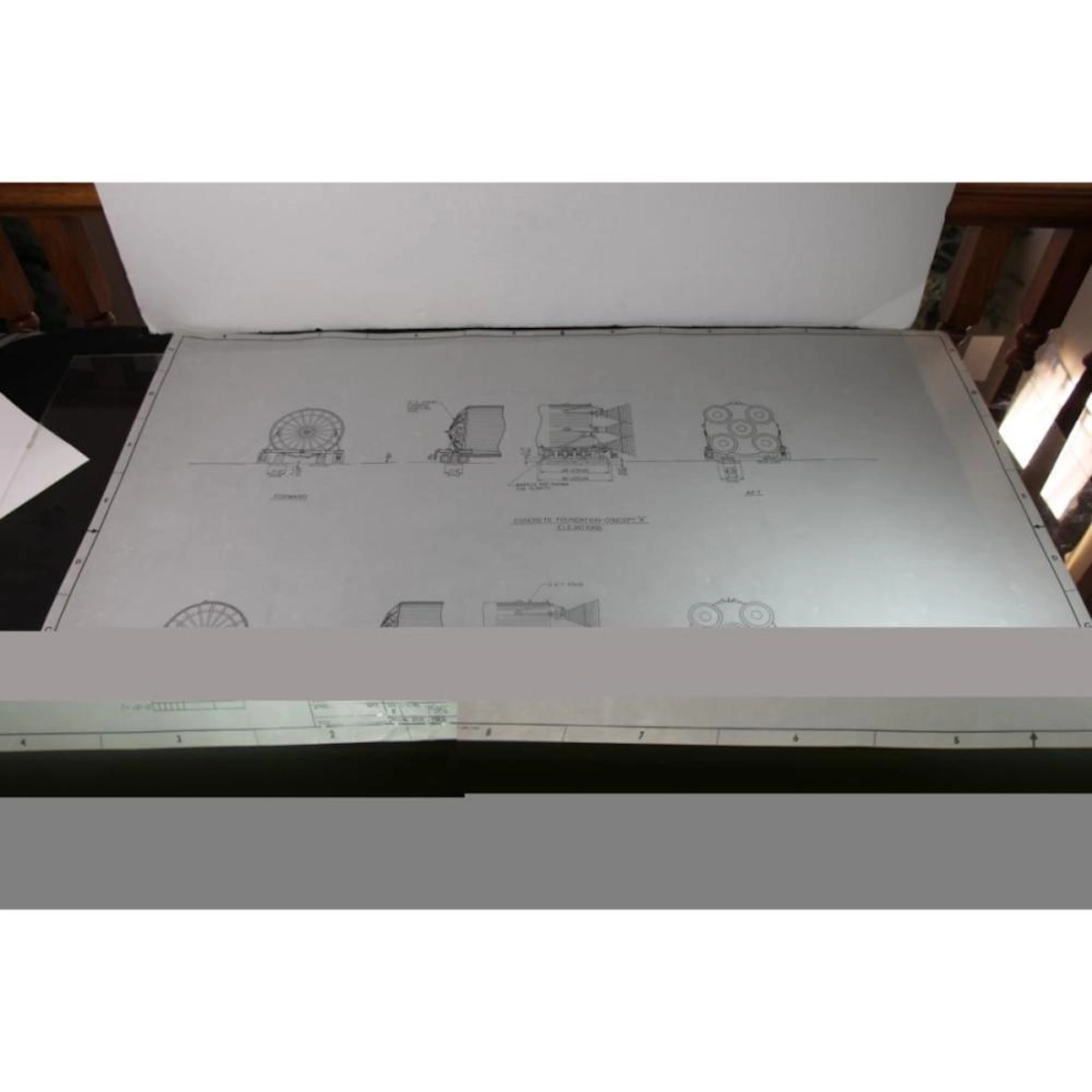 Five Saturn S-1C-T Transport System Drawings