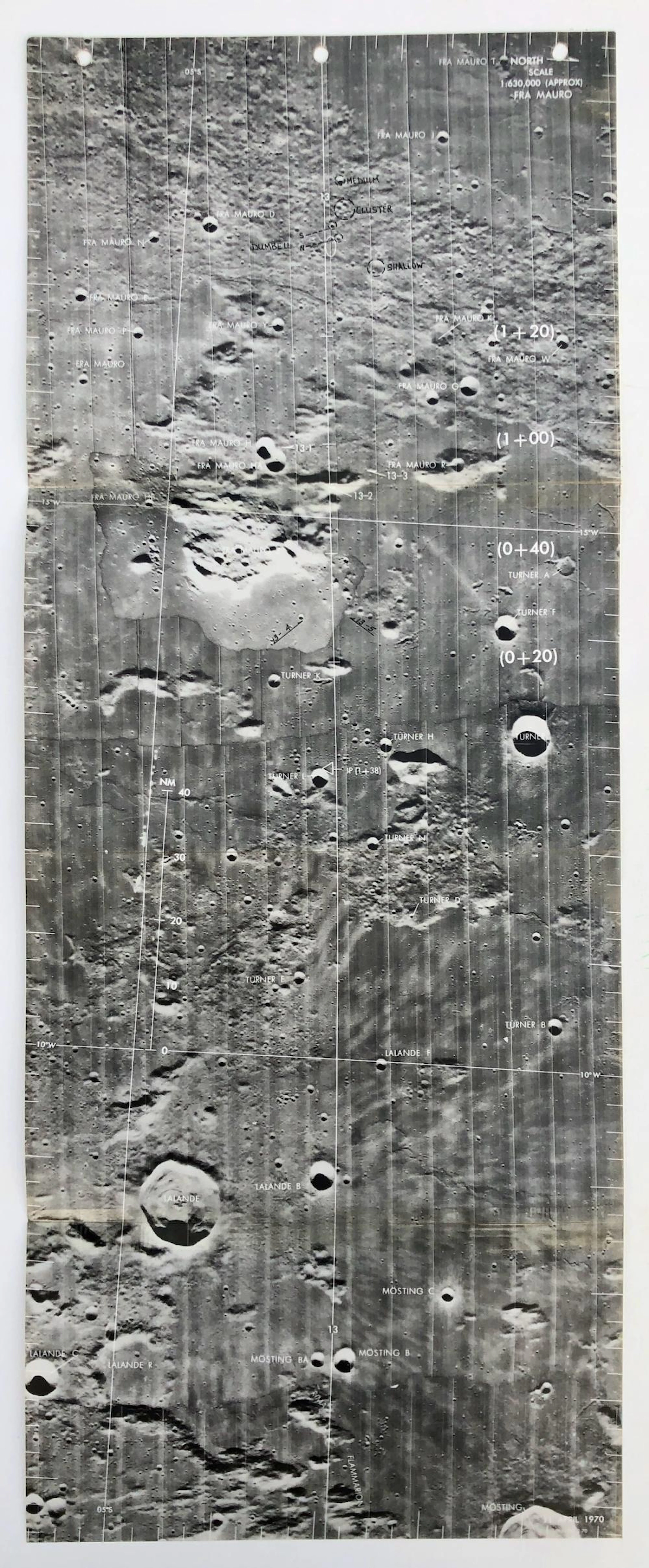 Apollo 13 Lunar Landmark Map Page Foldout