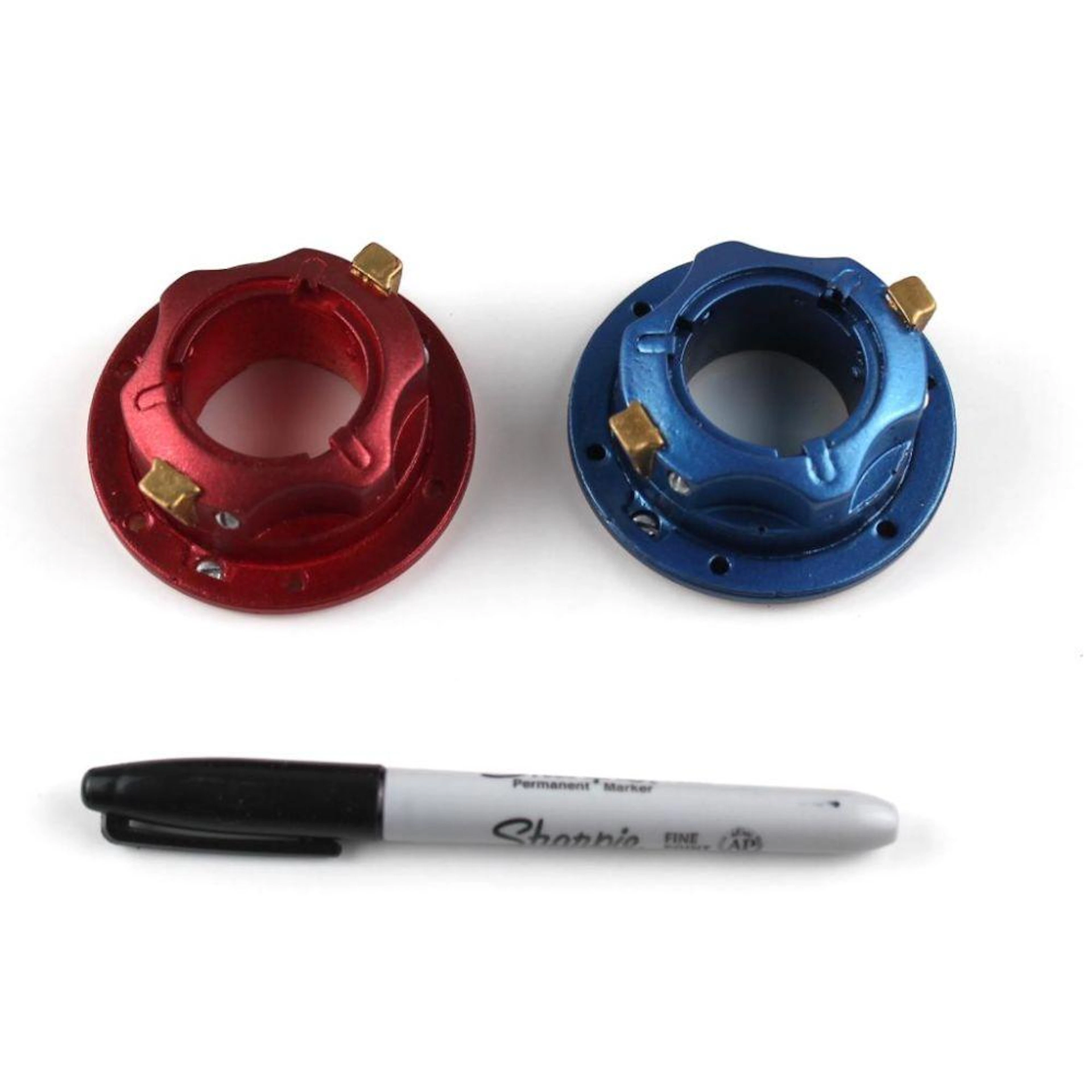 Two Apollo Replica A7-L Spacesuit Connectors