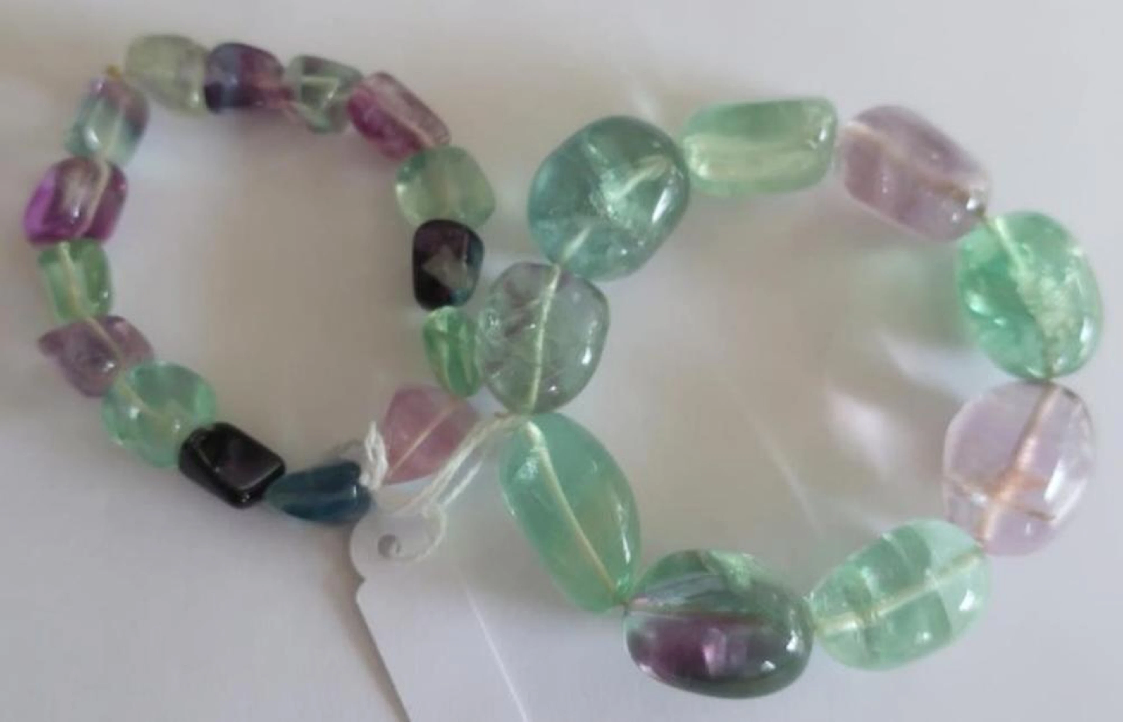 Two Fluorite bead bracelets