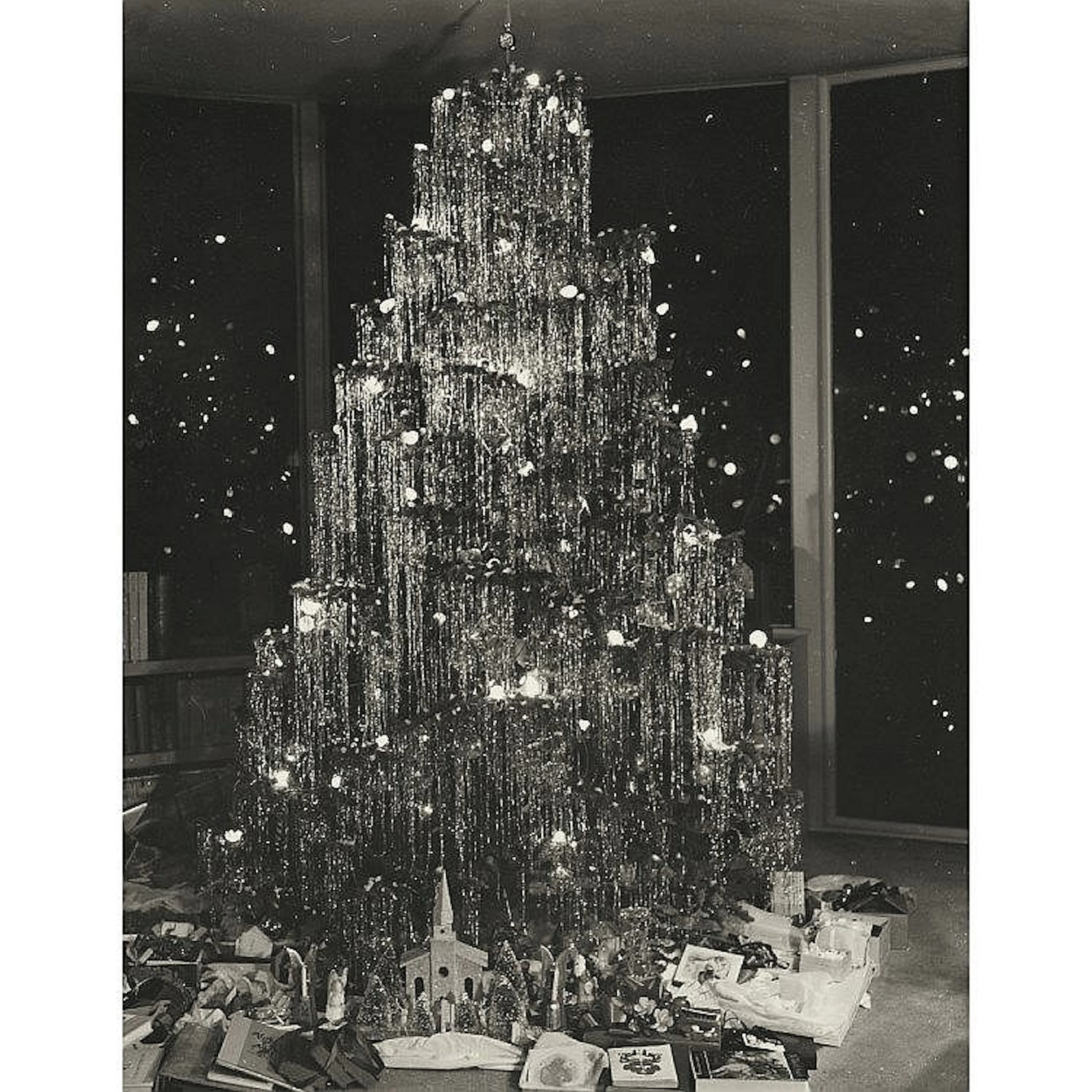Man Ray - ALBERO DI NATALE, anni '50 - Stampa alla gelatina ai sali d