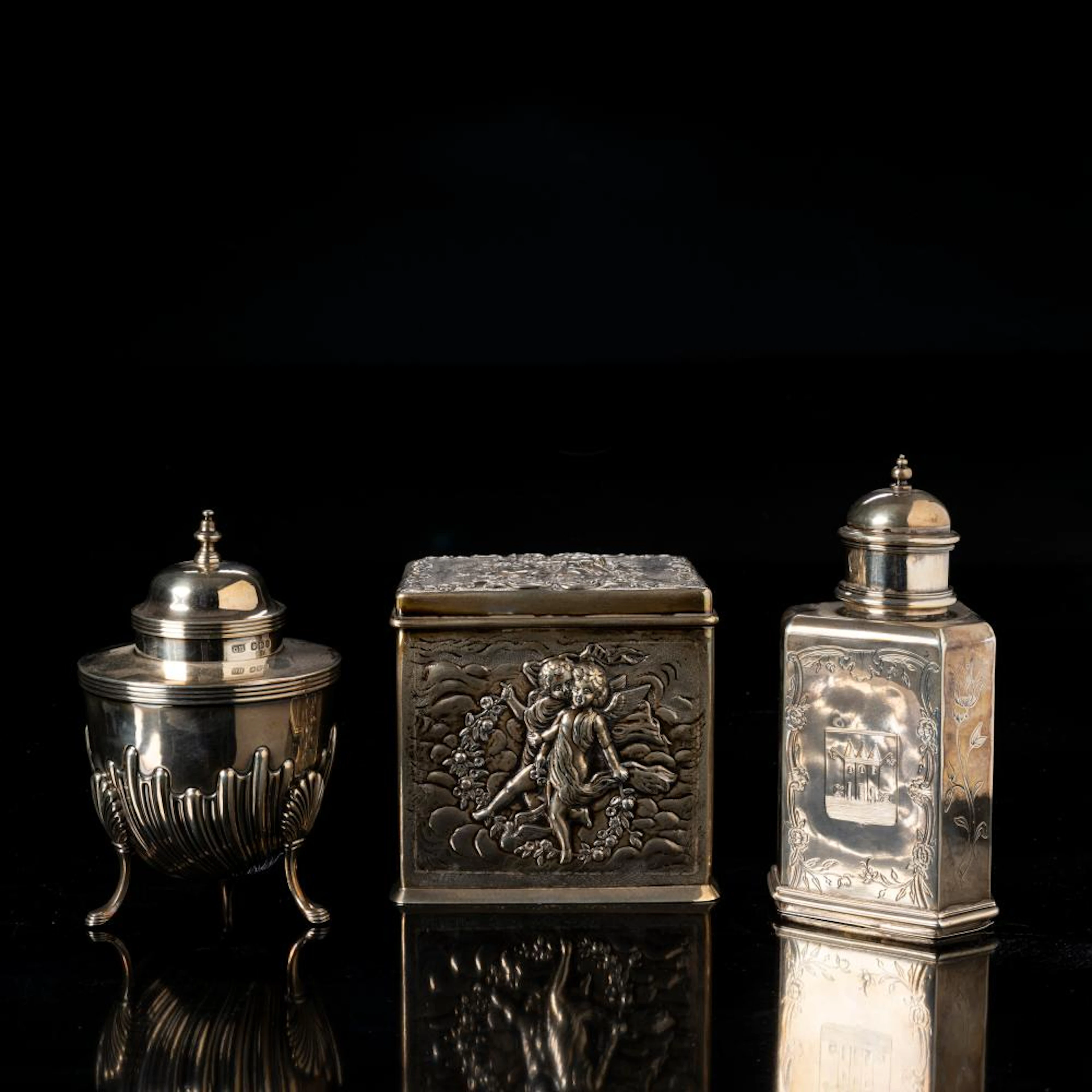 Tre porta the in argento