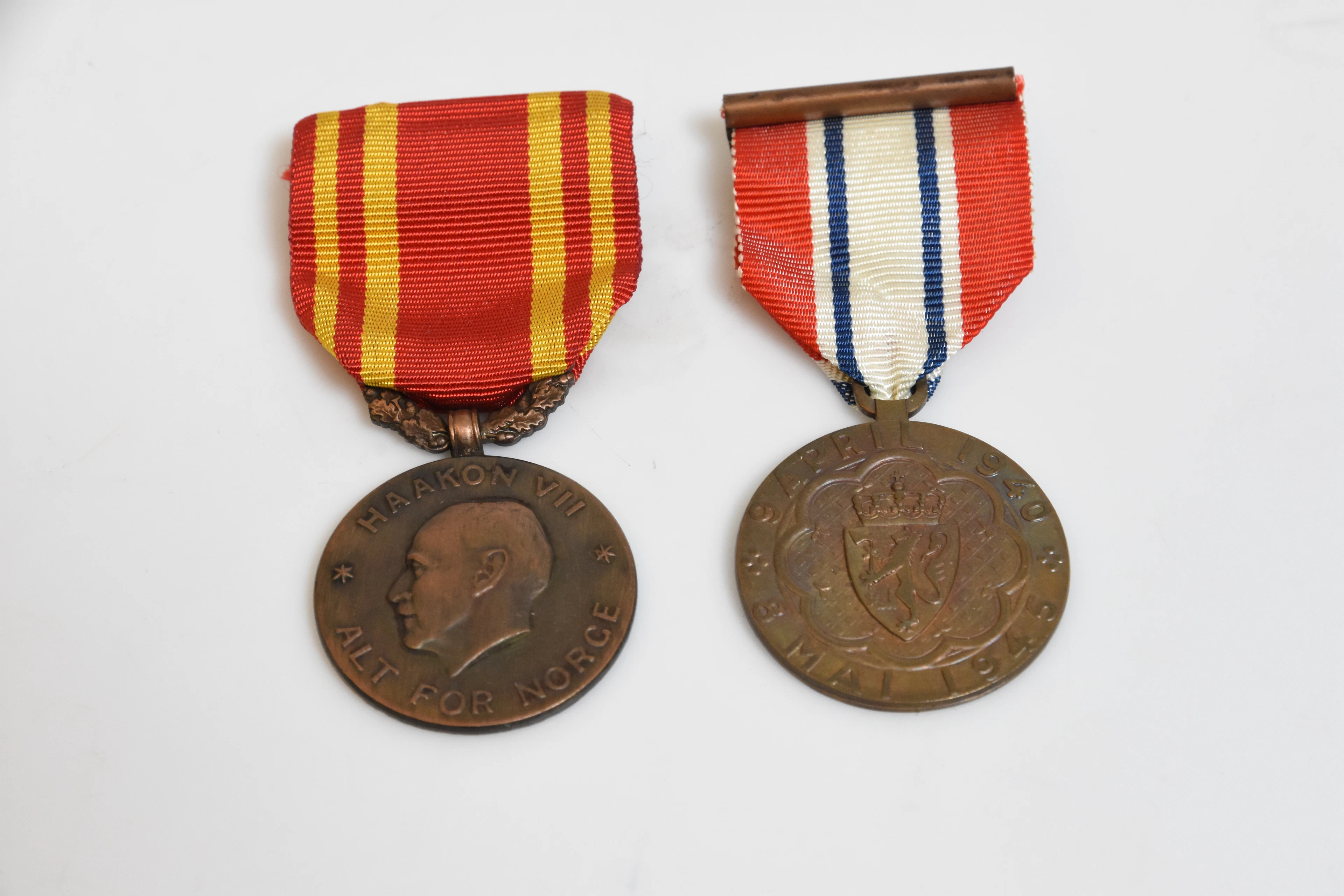 KRIGSMEDALJER 2 st Norge.