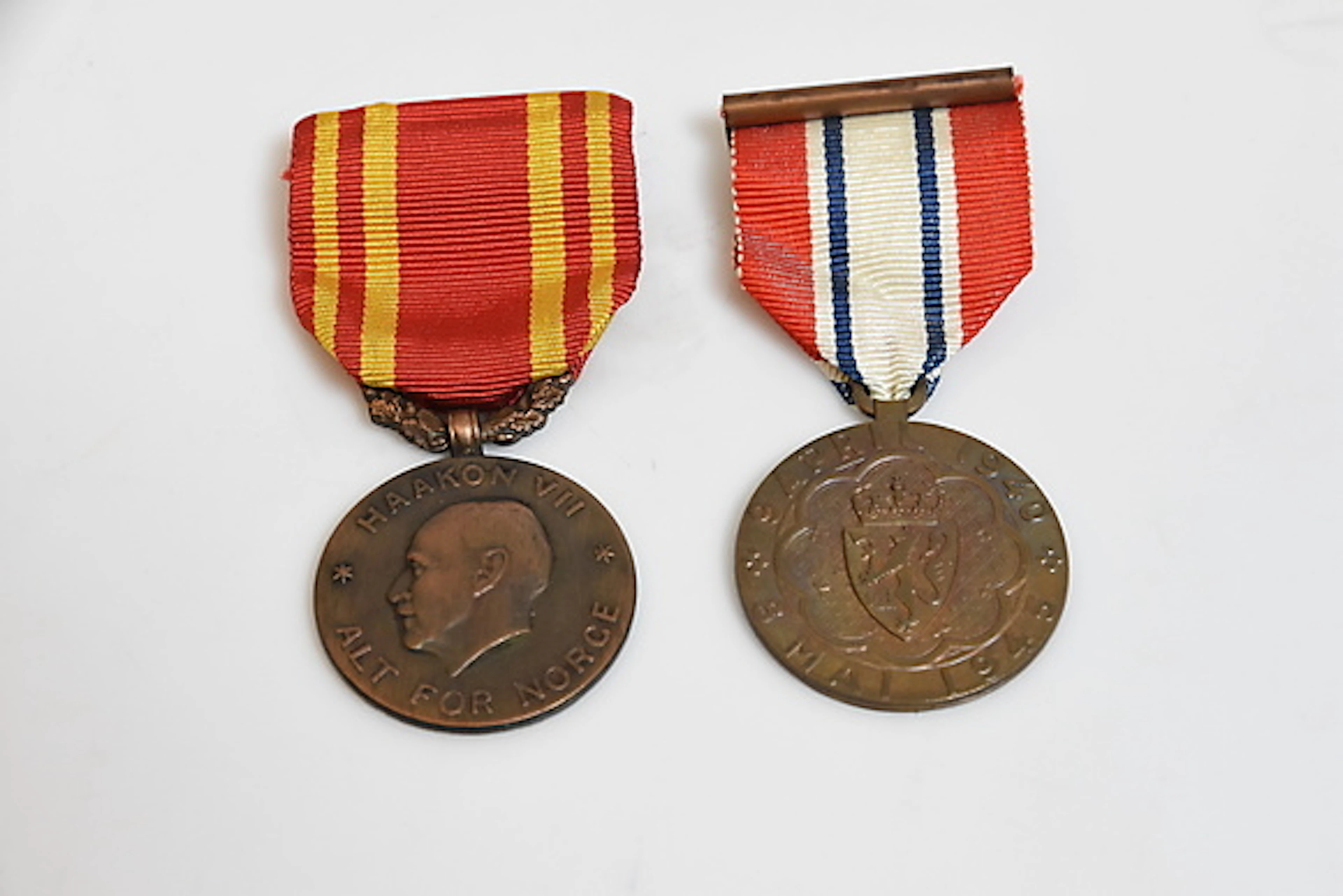 KRIGSMEDALJER 2 st Norge.