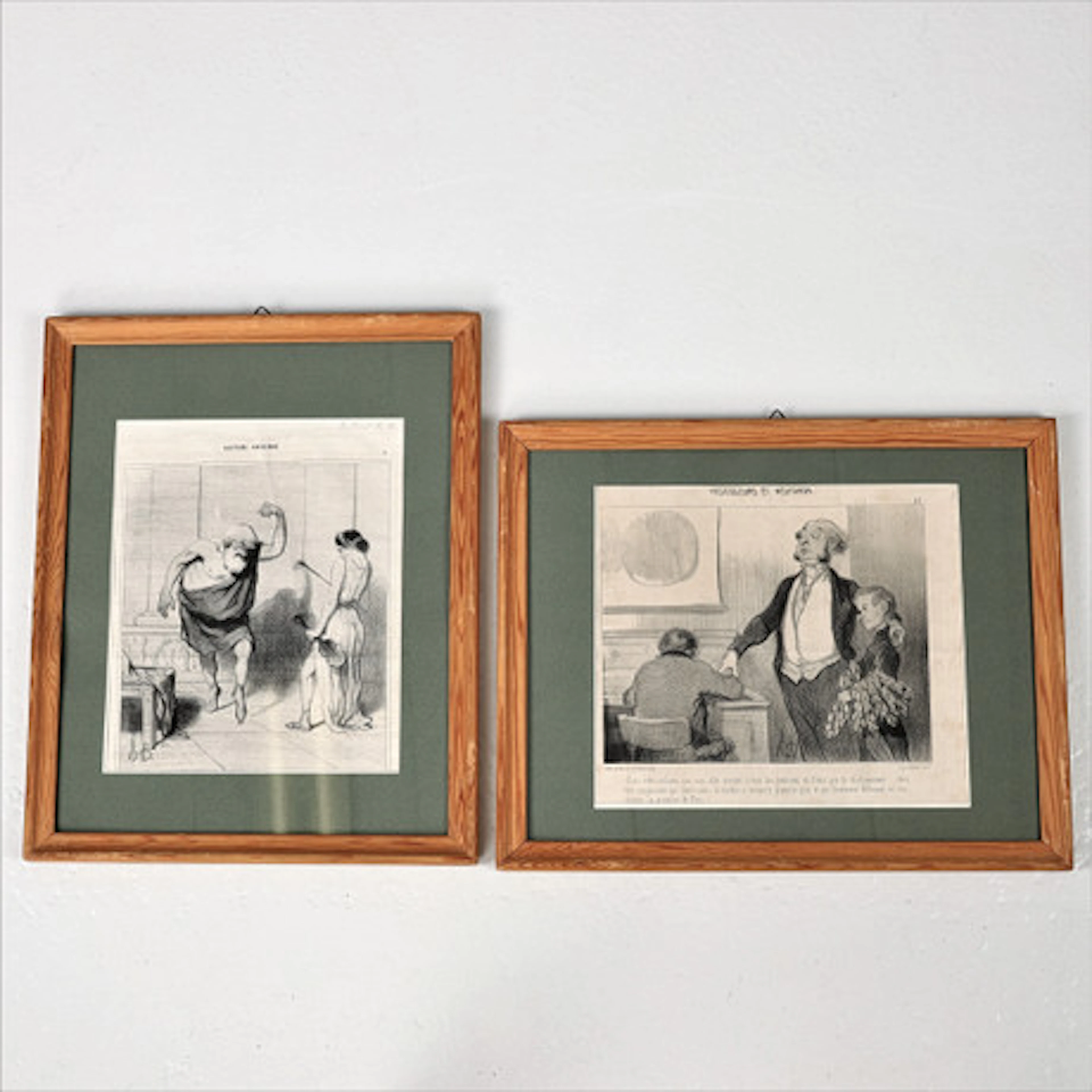 KARIKATYRER, 2 st. tryck, Honoré Daumier, …