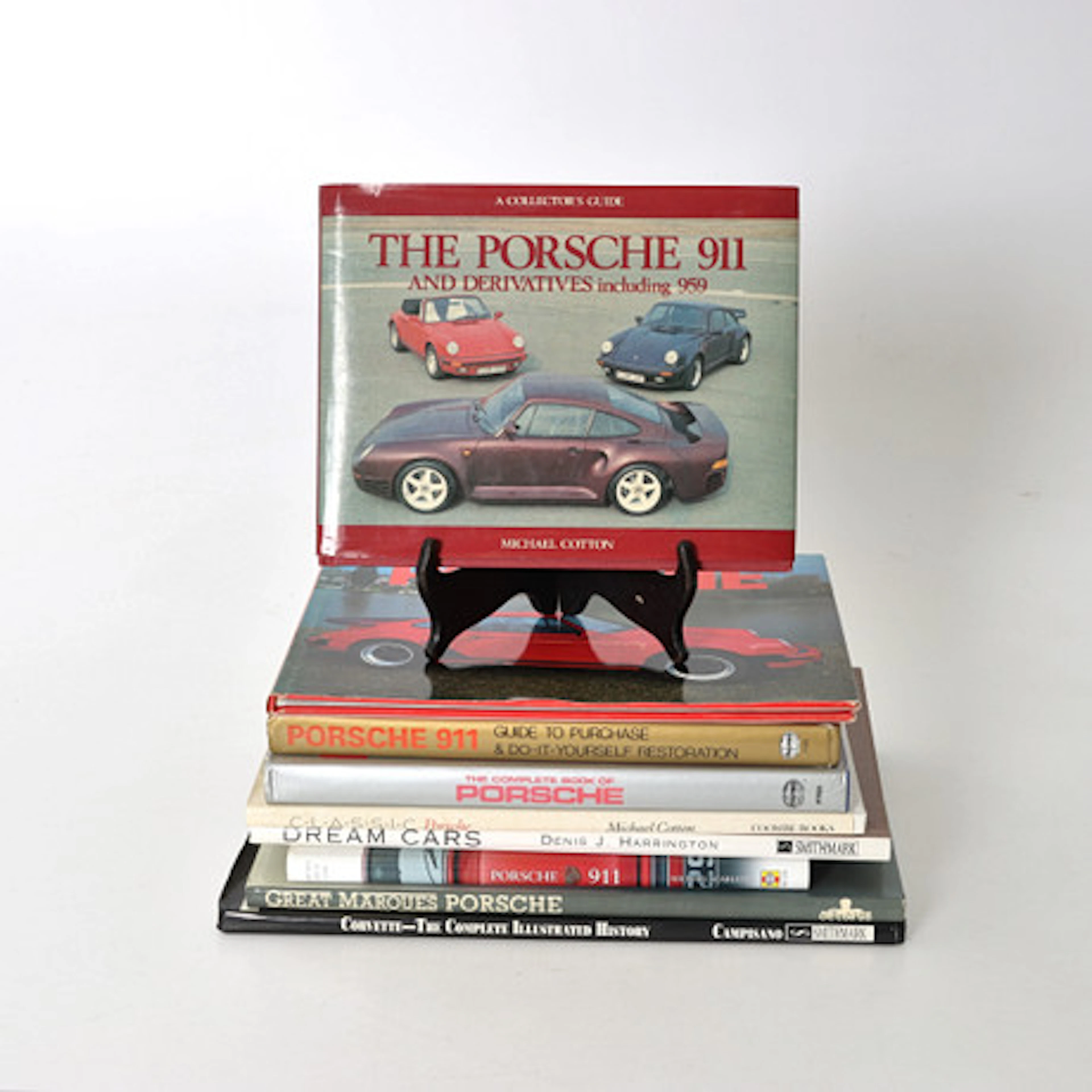 LITTERATUR, motor, 9 st, Porsche, Corvette…