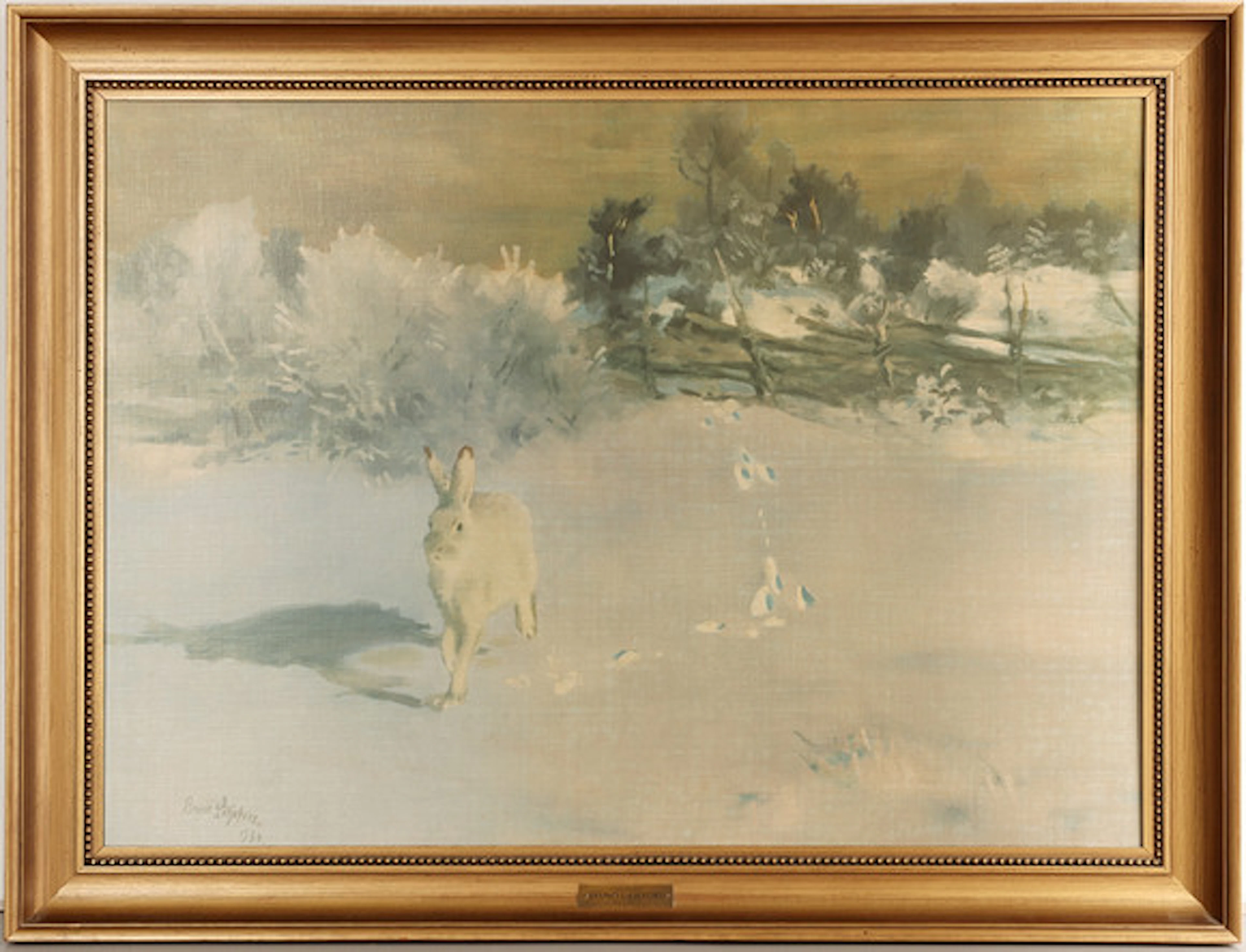 BRUNO LILJEFORS. Efter. 1860-1939, Oljetry…