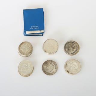 MYNTSAMLING, silver, Jubileums- och samlarmynt, Sverige, Danmark