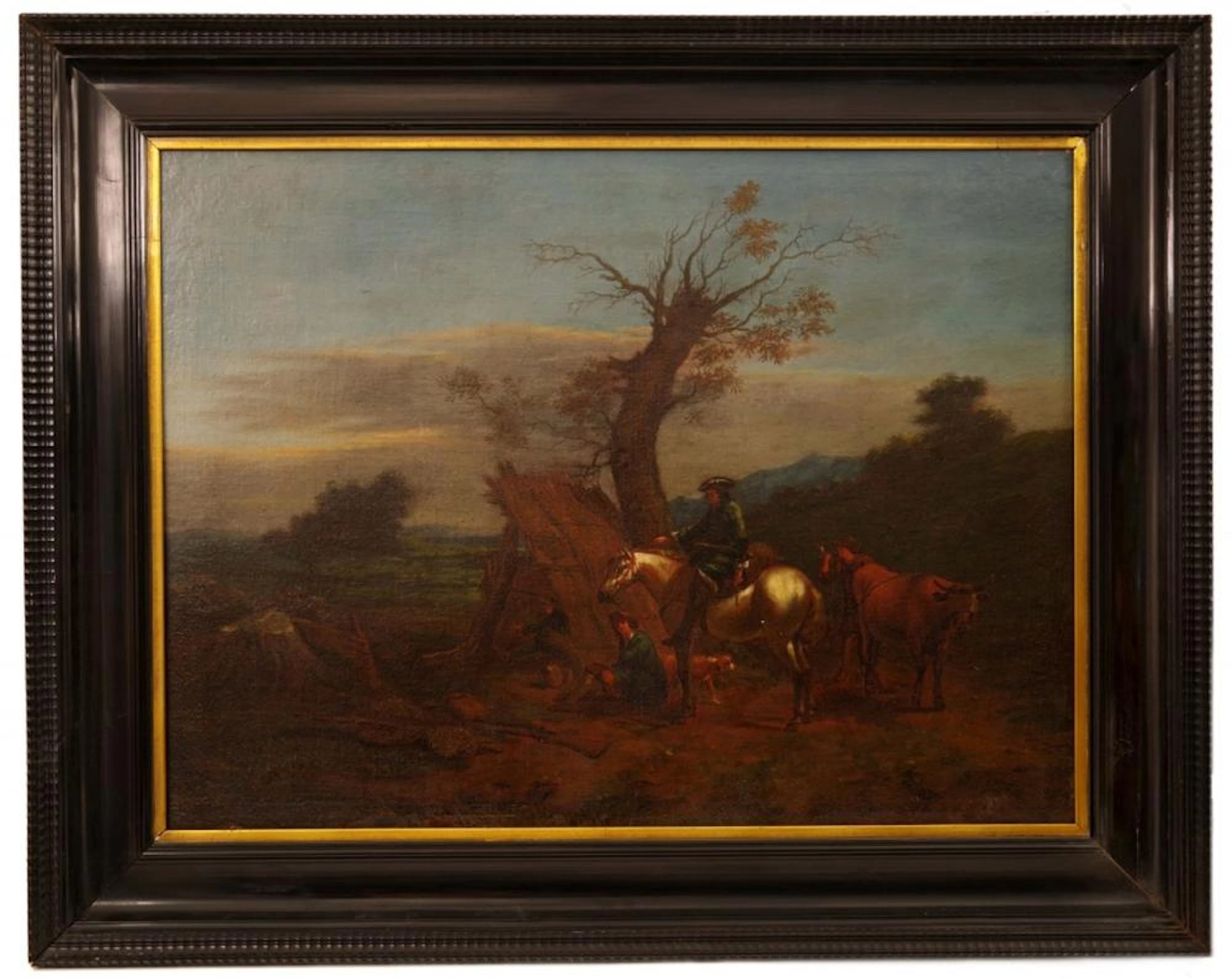 Resting Horseman and Farmers, Philips Wouwerman