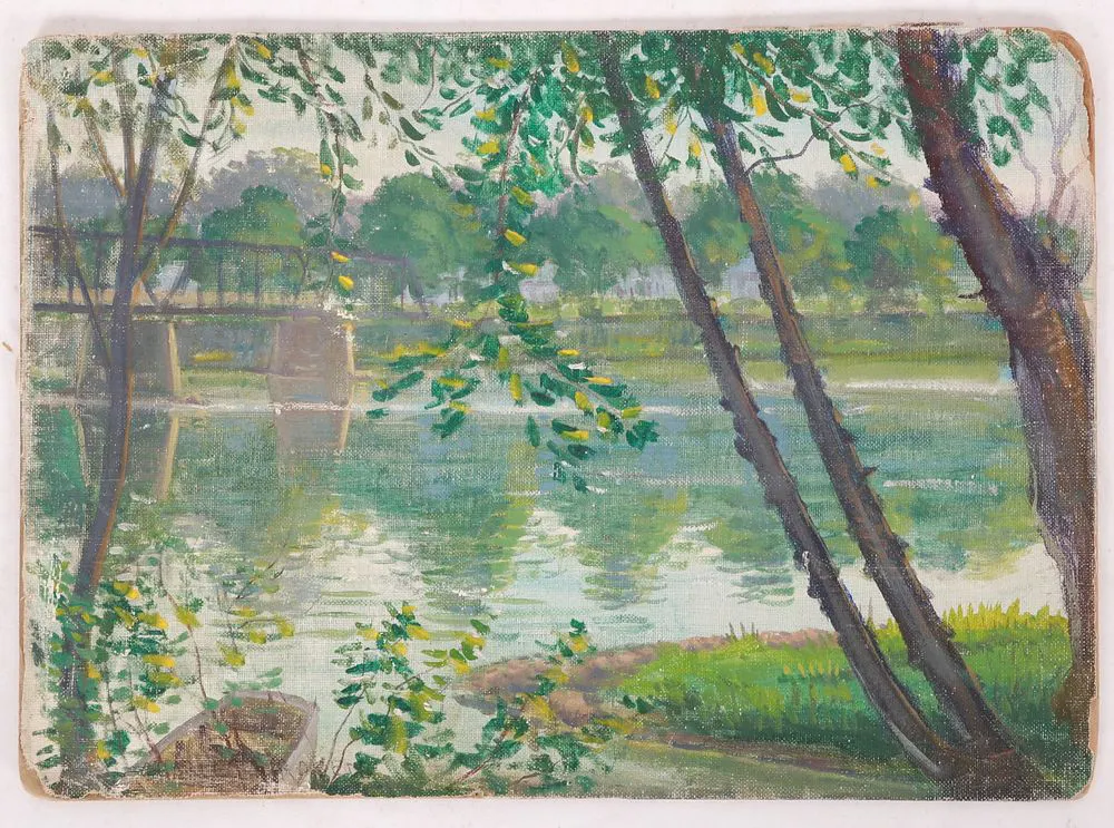 Charles Rosen (American, 1878 - 1960) Bridge | Barnebys