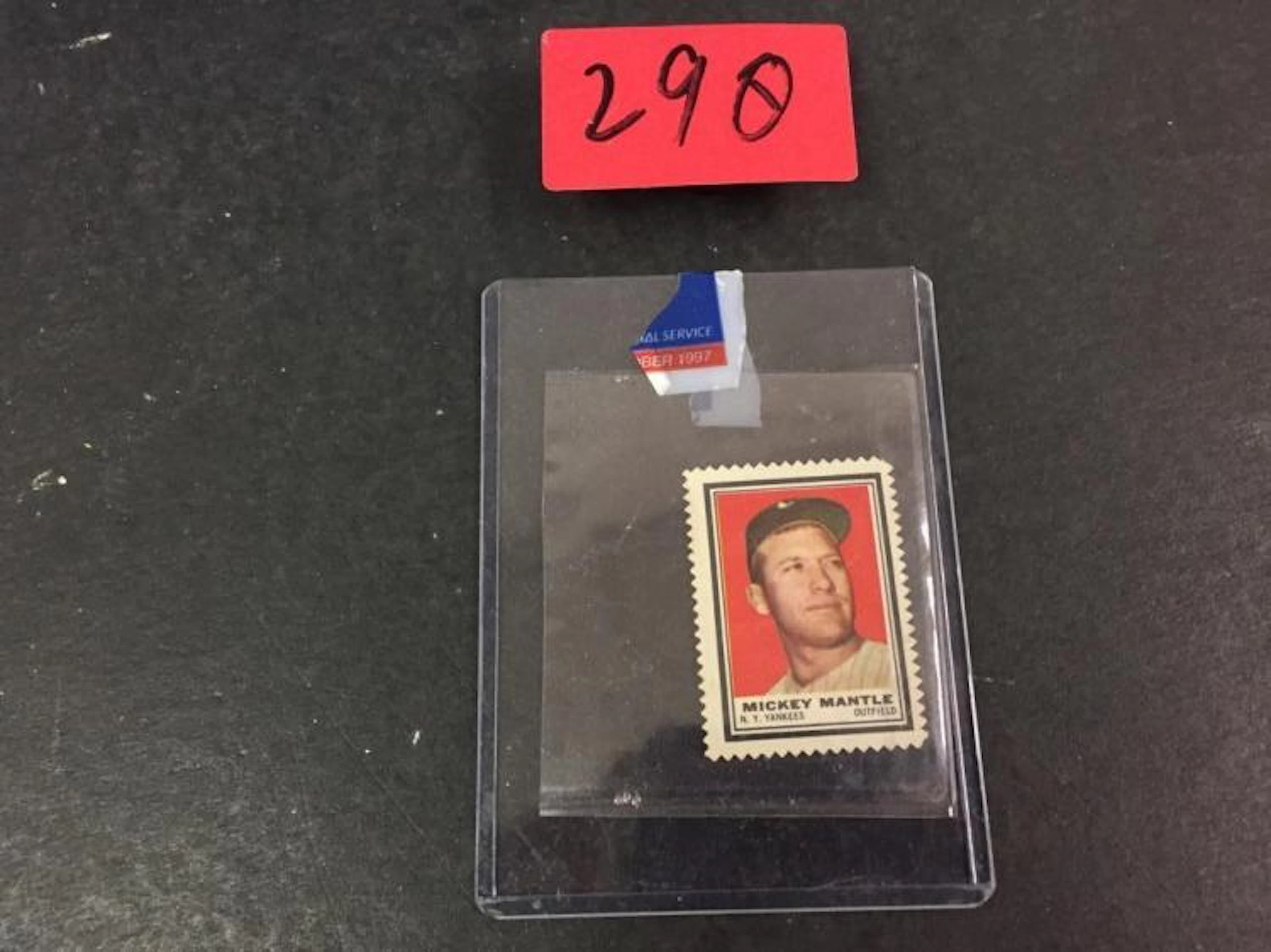 Vintage RARE Mickey Mantle Postal Stamp