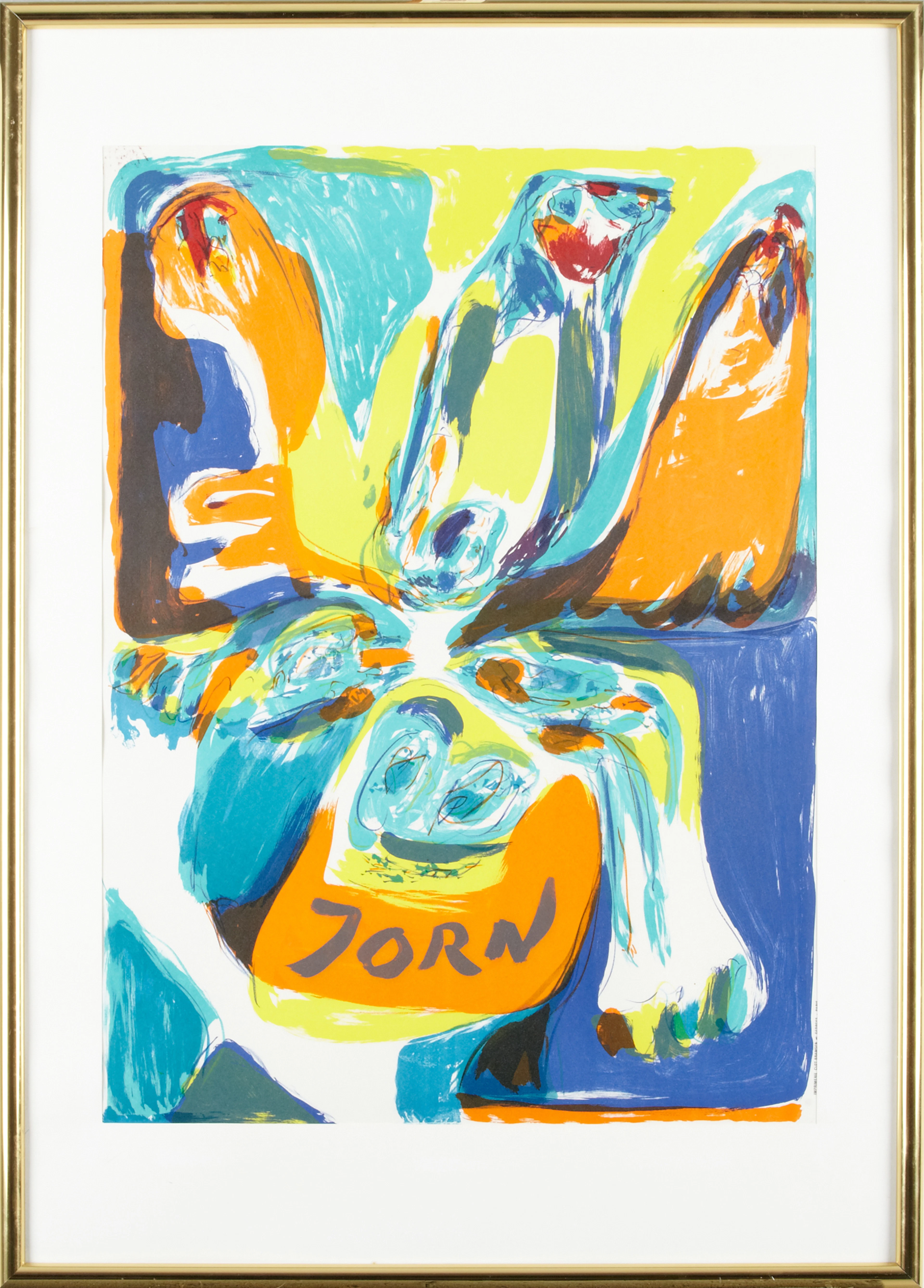 Asger Jorn färglitografi