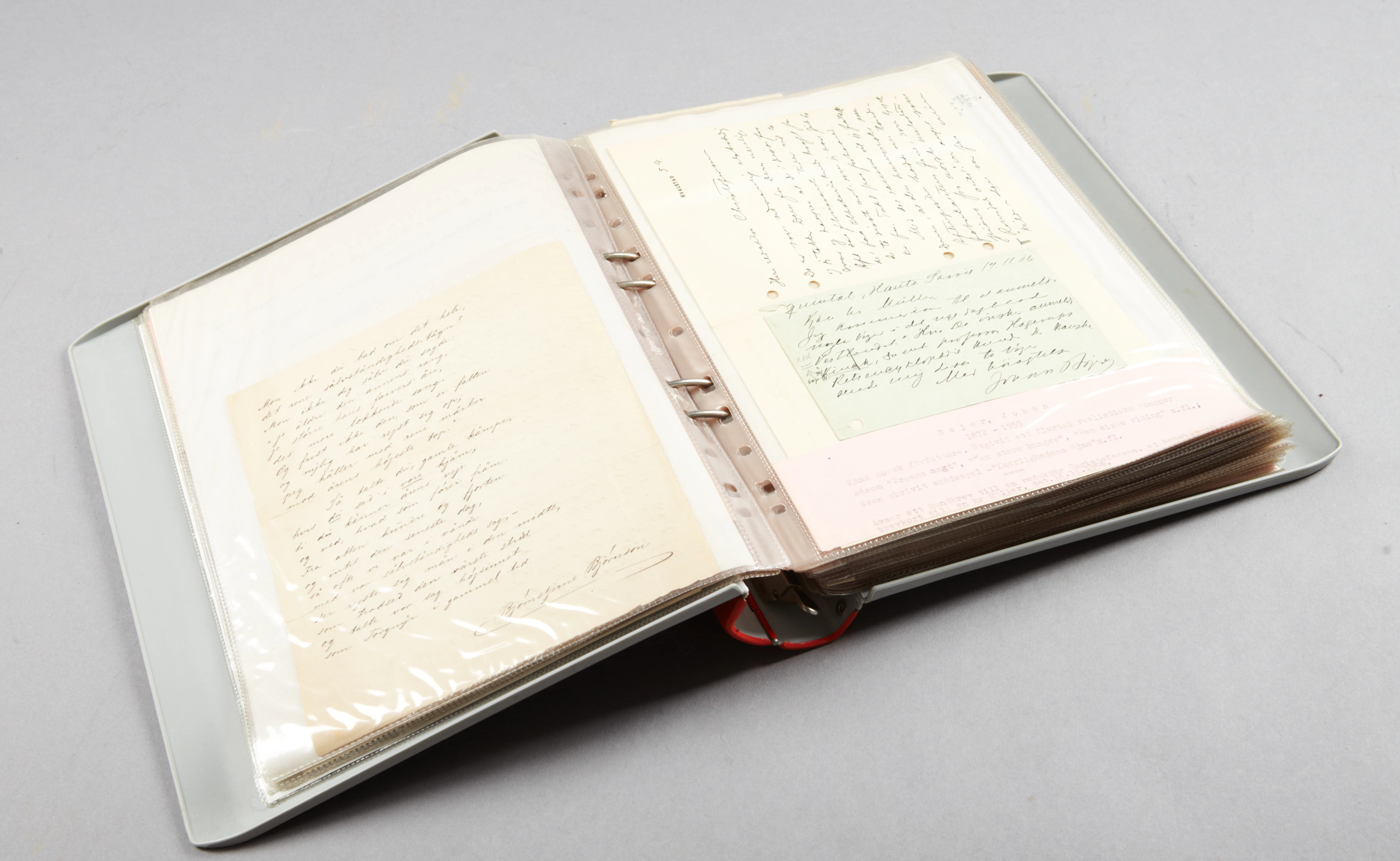 Stor samling brev, norska målare, författare mm