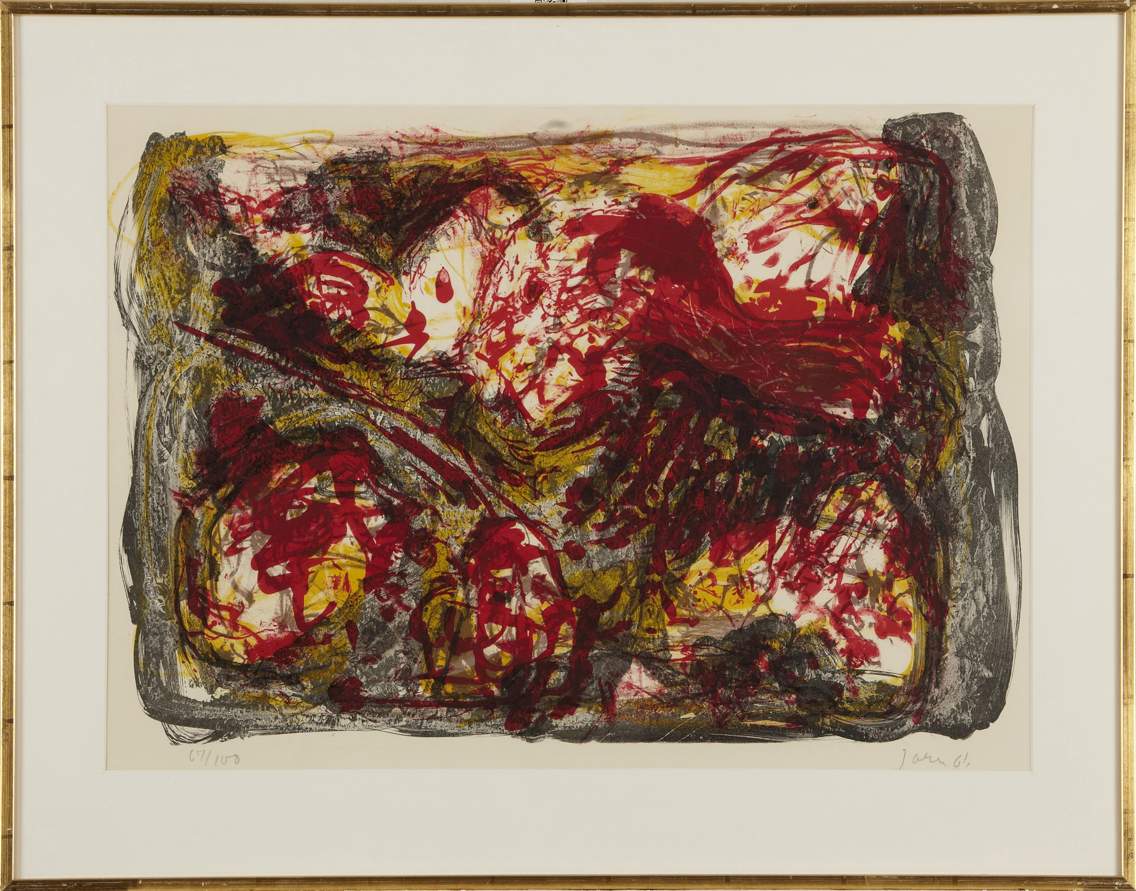 Asger Jorn färglitografi