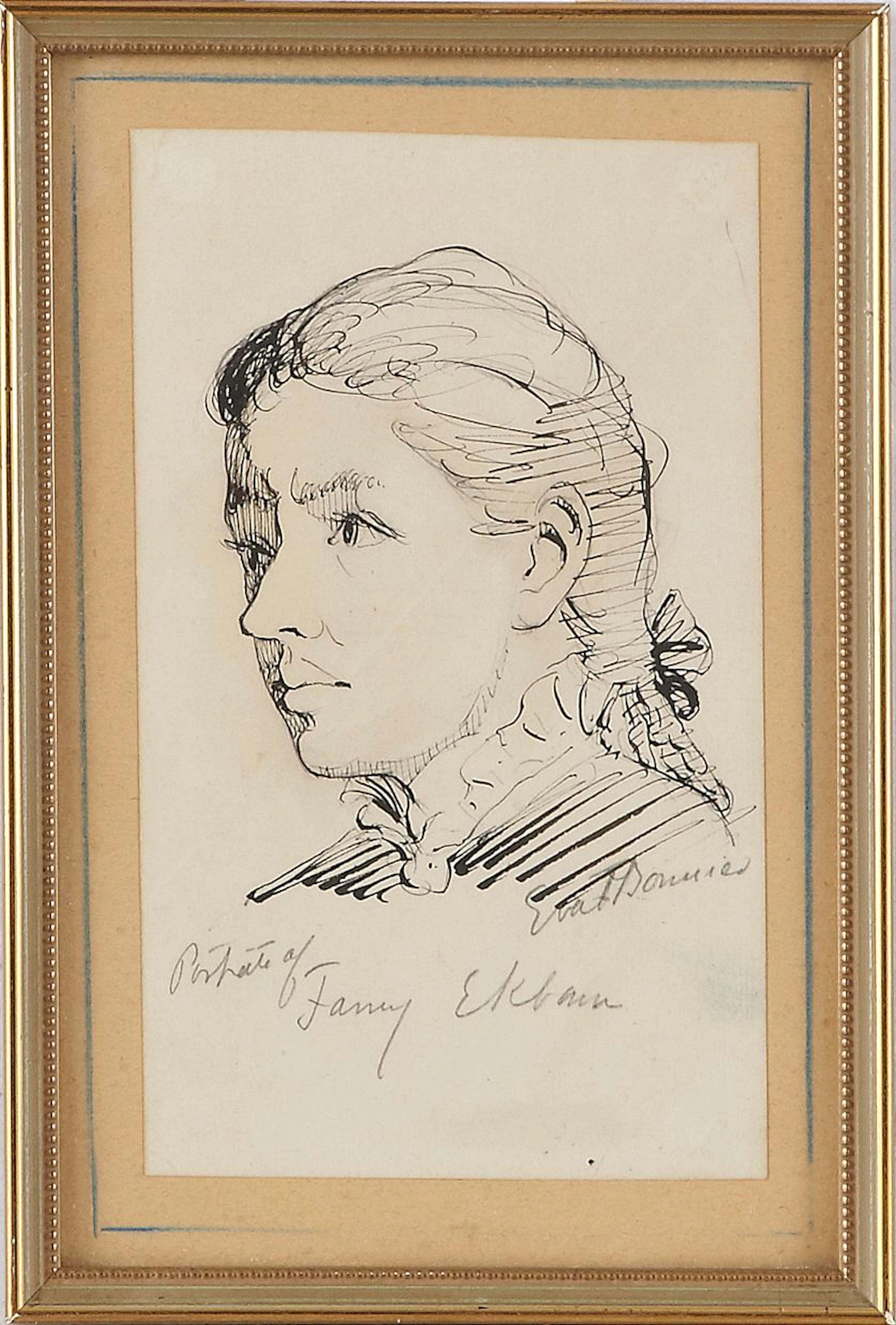 Eva Bonnier tuschteckning