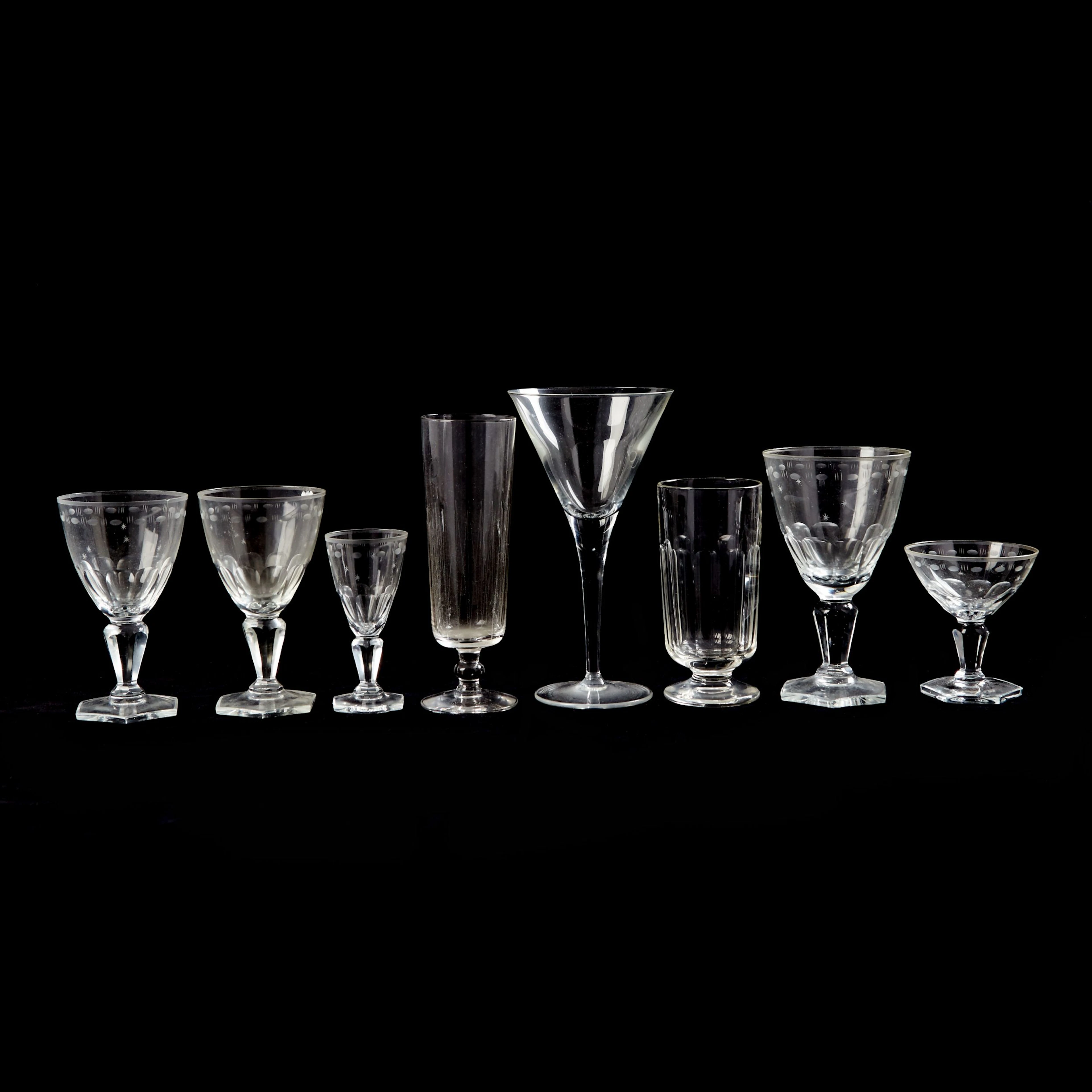 Glasservisdelar