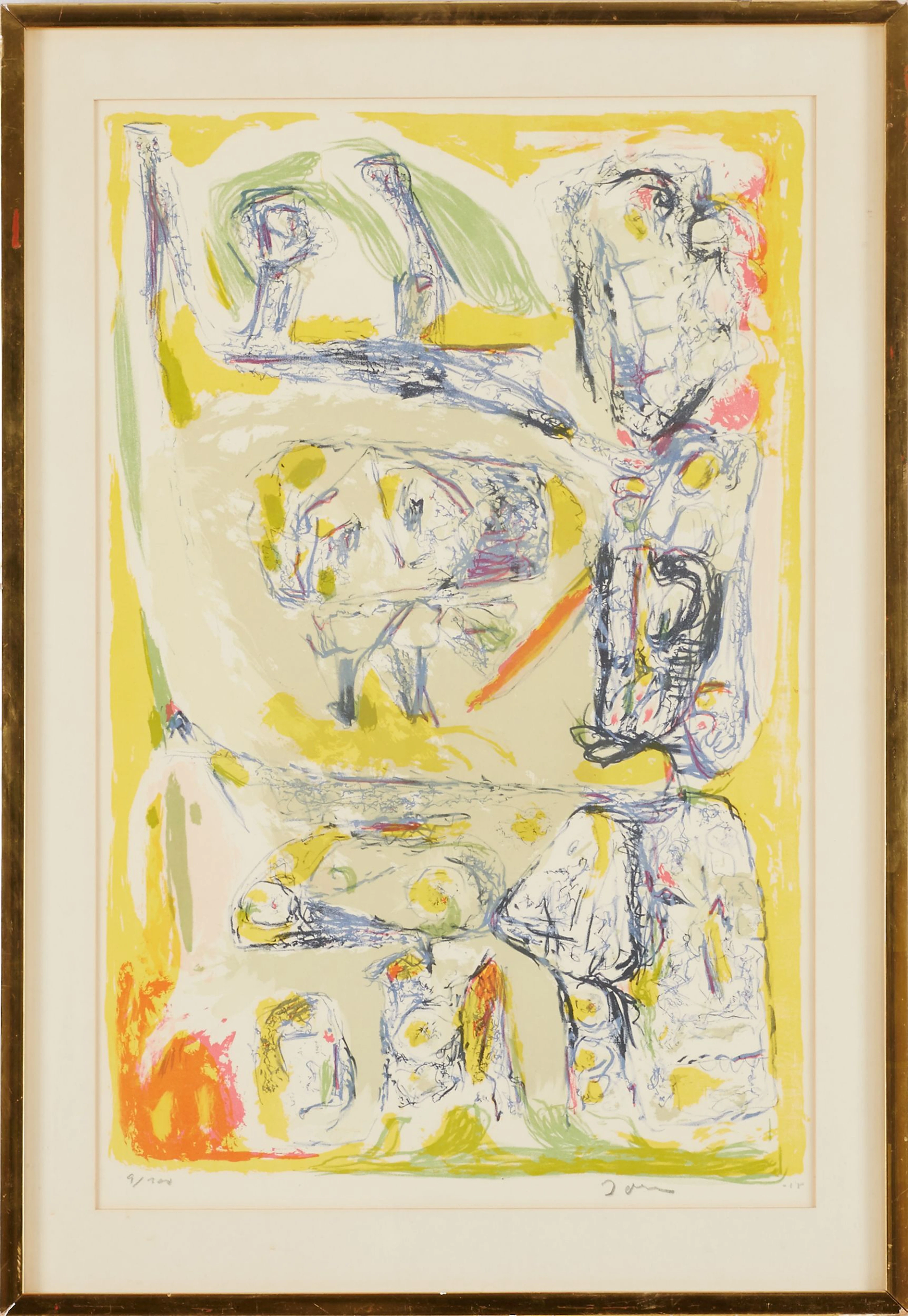 Asger Jorn färglitografi