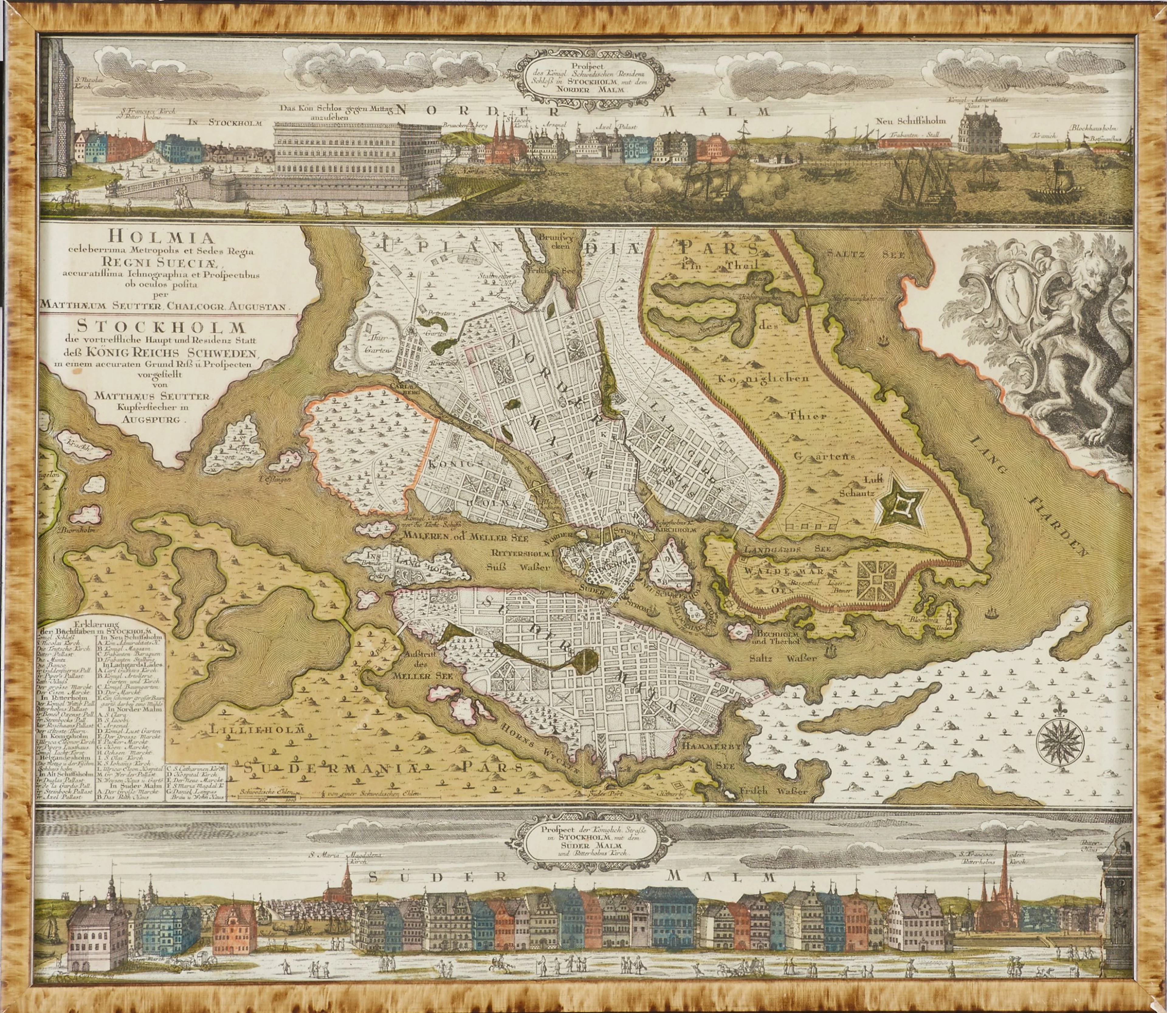 Stockholm karta ca 1730