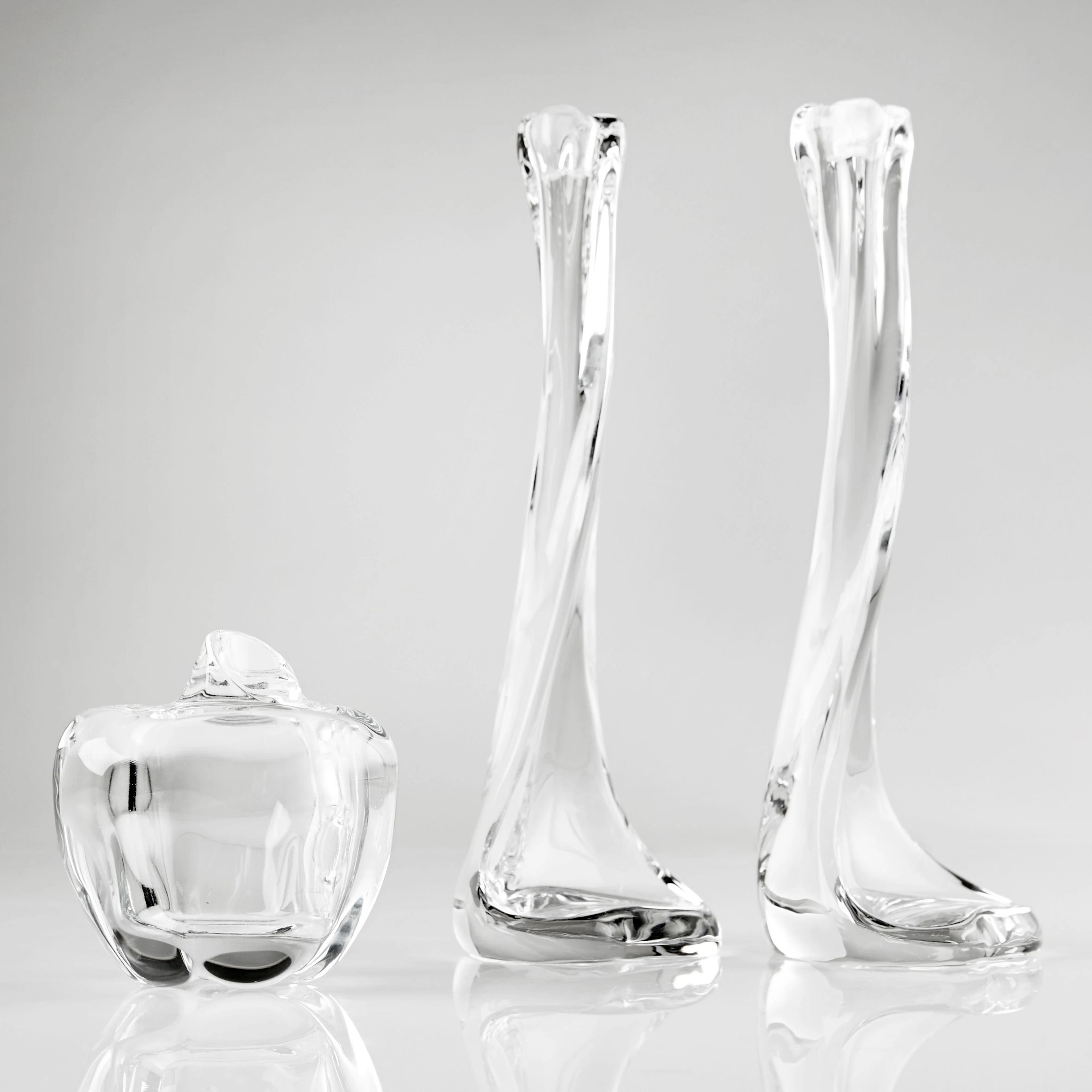 Tiffany & Co., ljusstakar, 1 par, o ask i glas