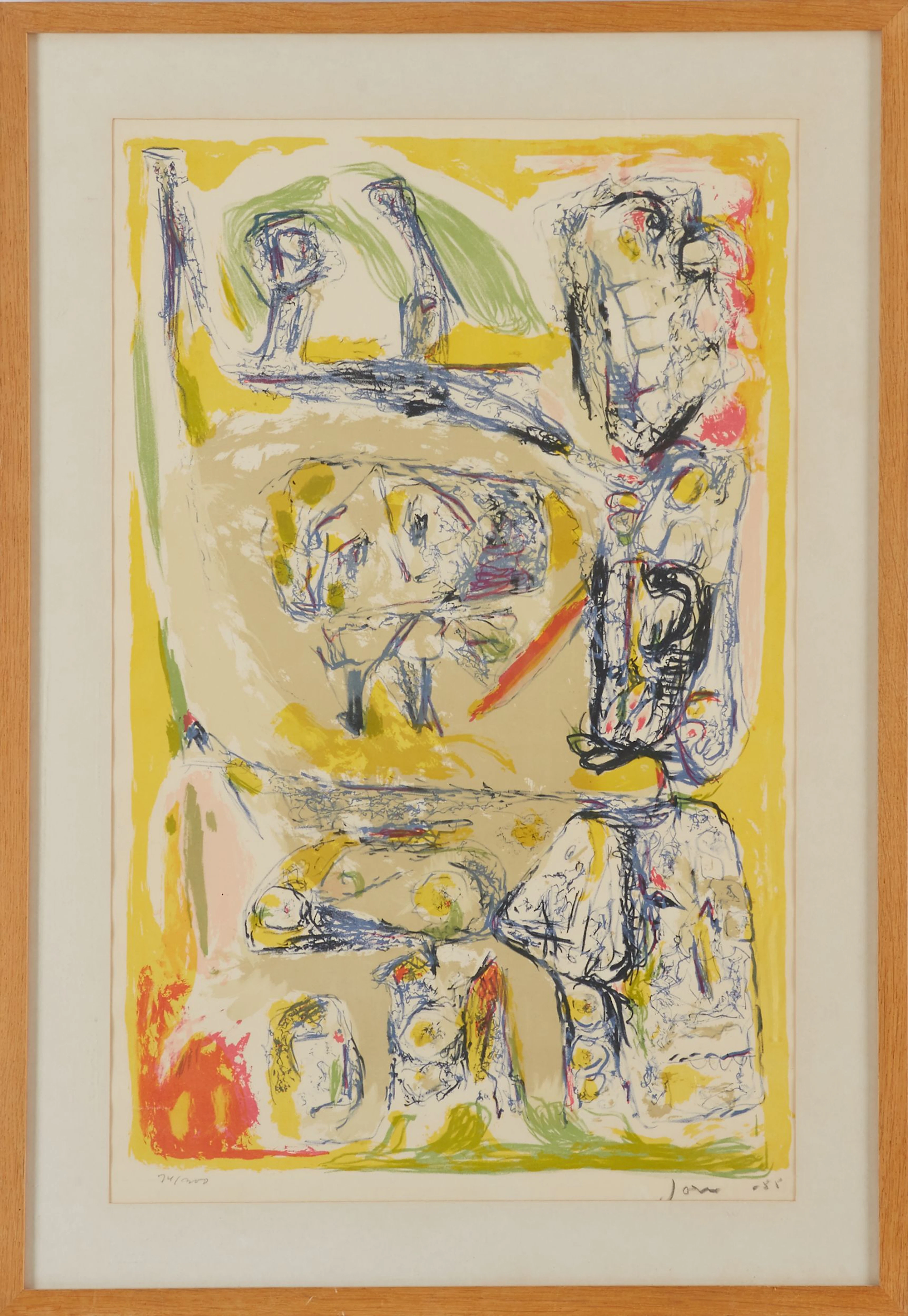 Asger Jorn färglitografi