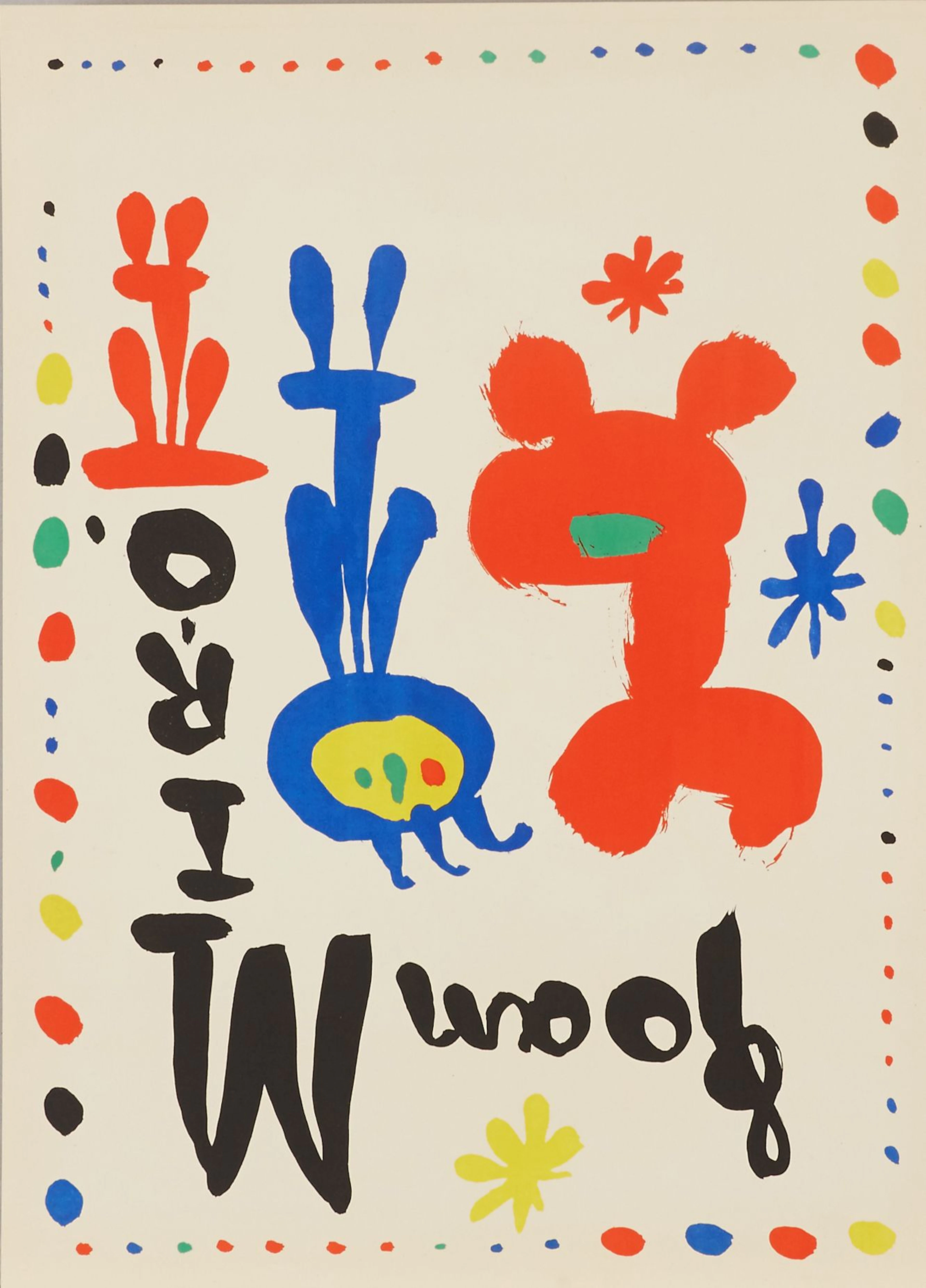 Joan Miro färglitografi