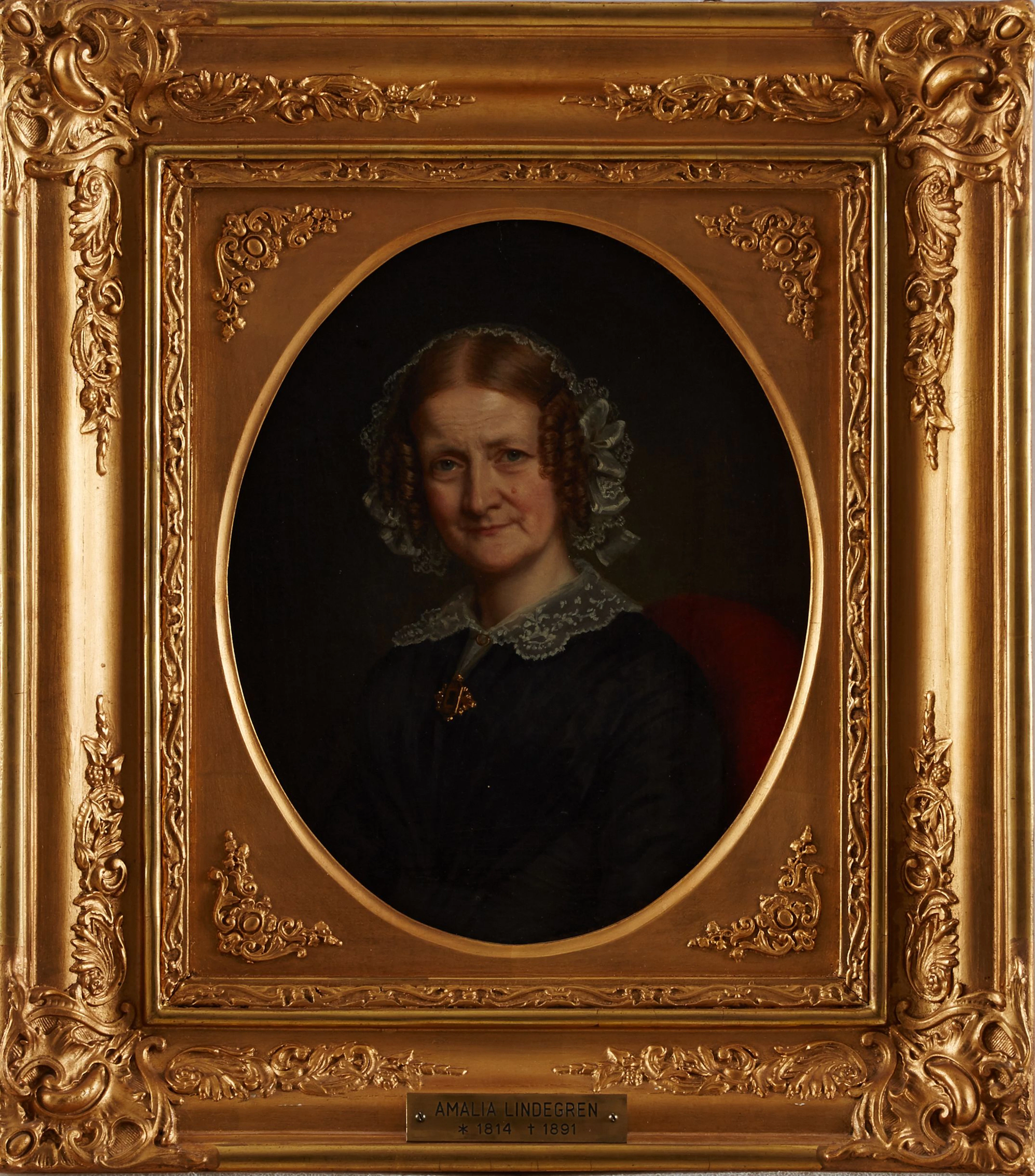 Amalia Lindegren oljemålning