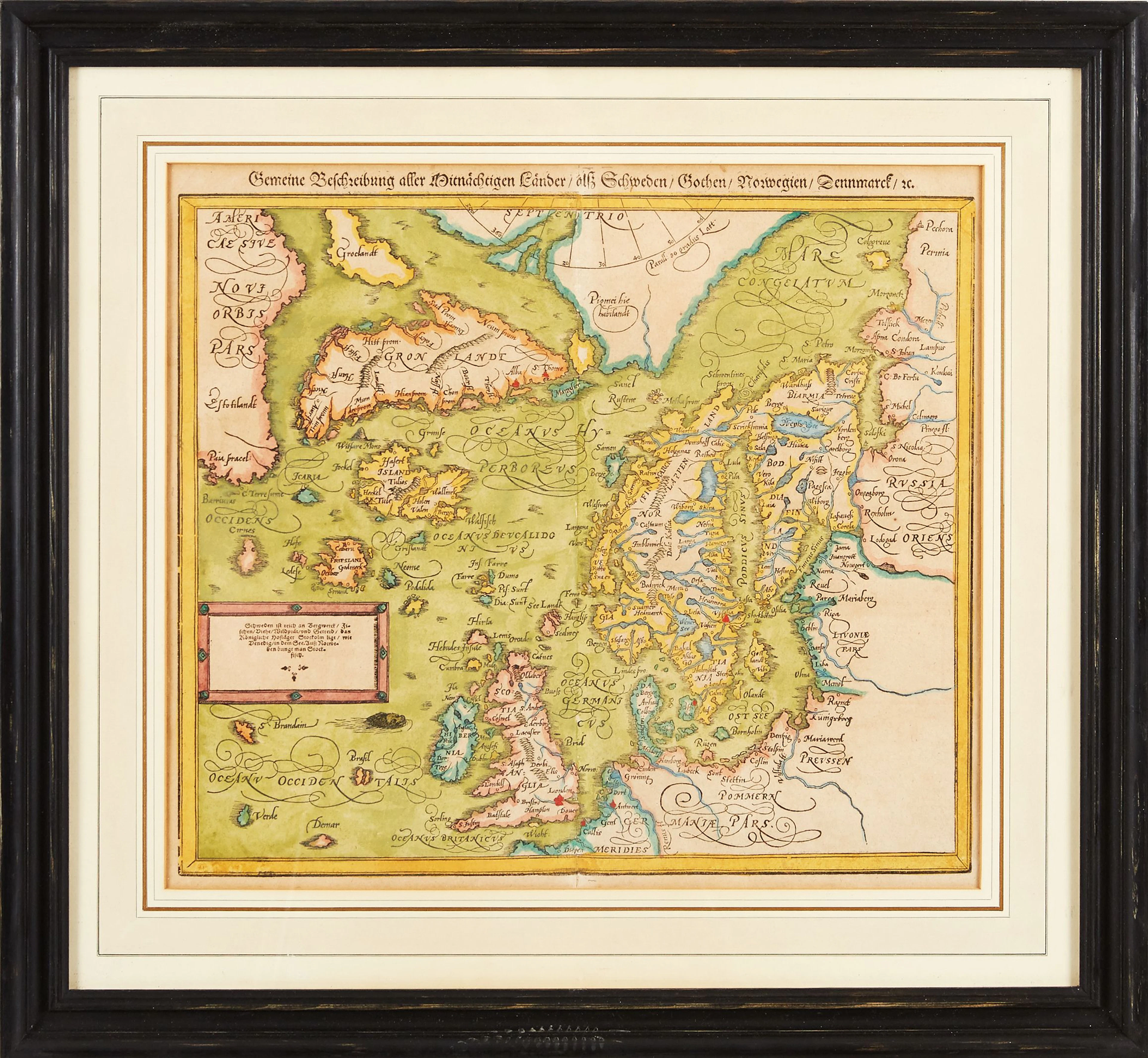 Münster's map of Scandinavia
