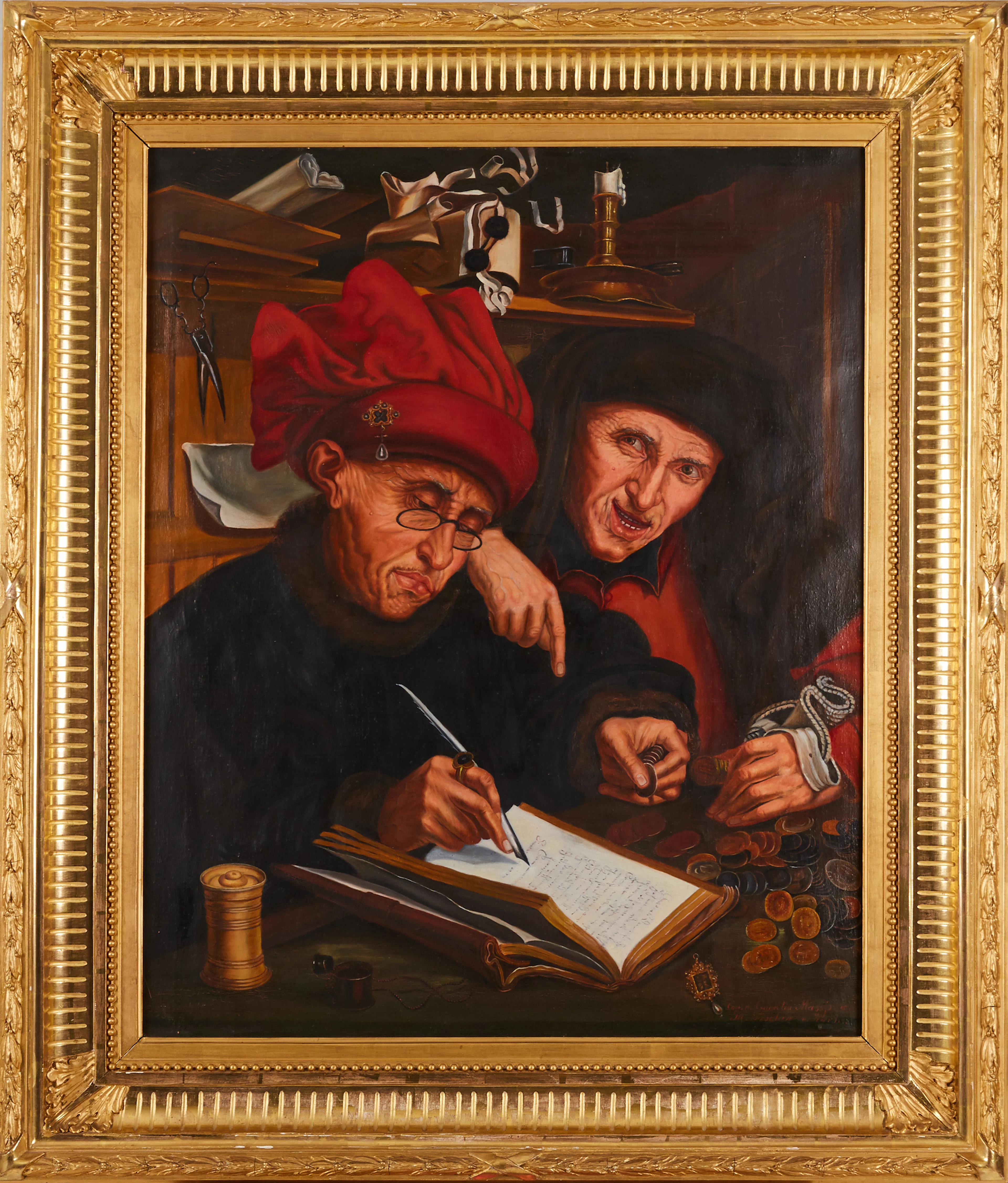 Kopia efter Quentin Matsys oljemålning