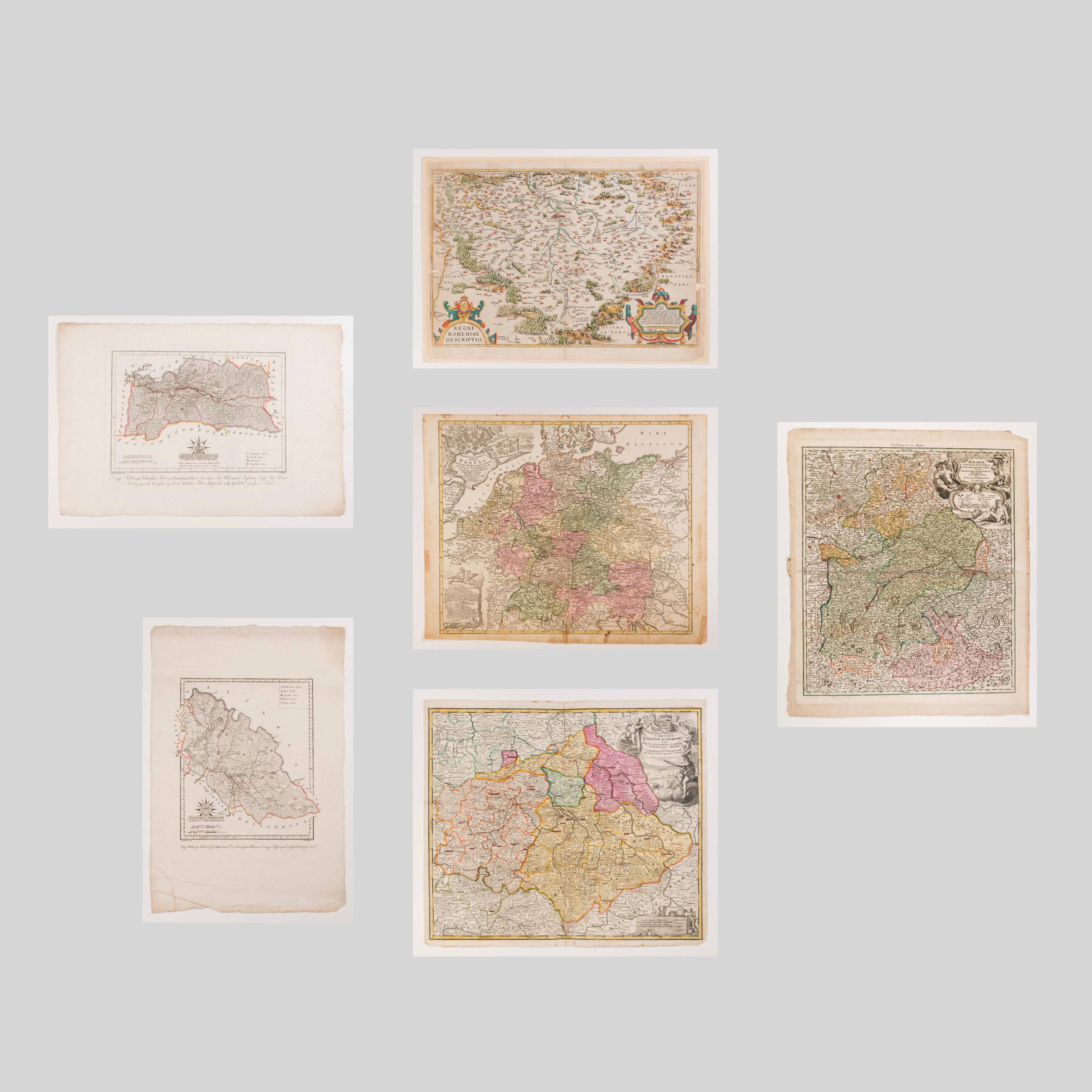 Old maps of Germany and Central Europe