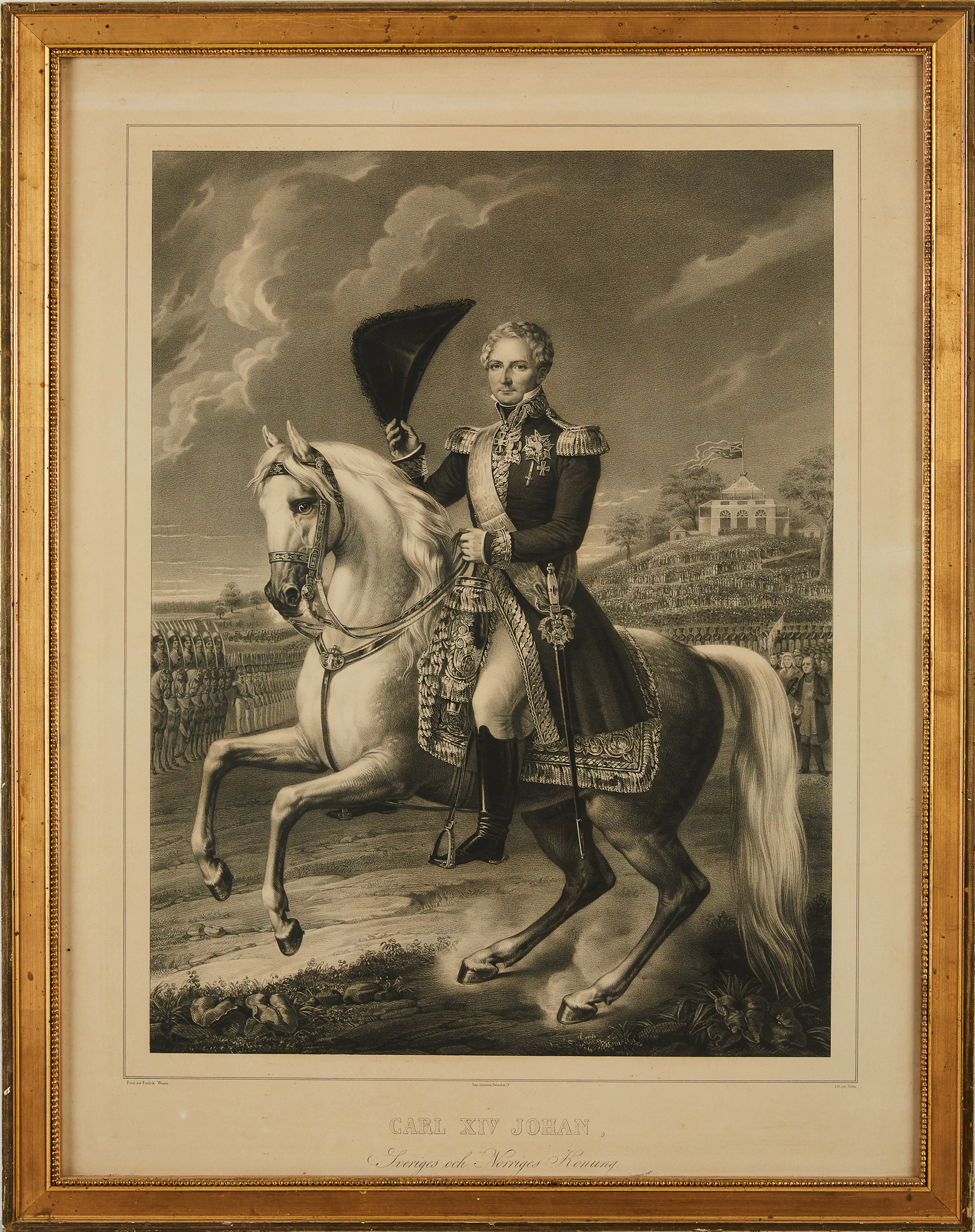 Litografi Carl XIV Johan