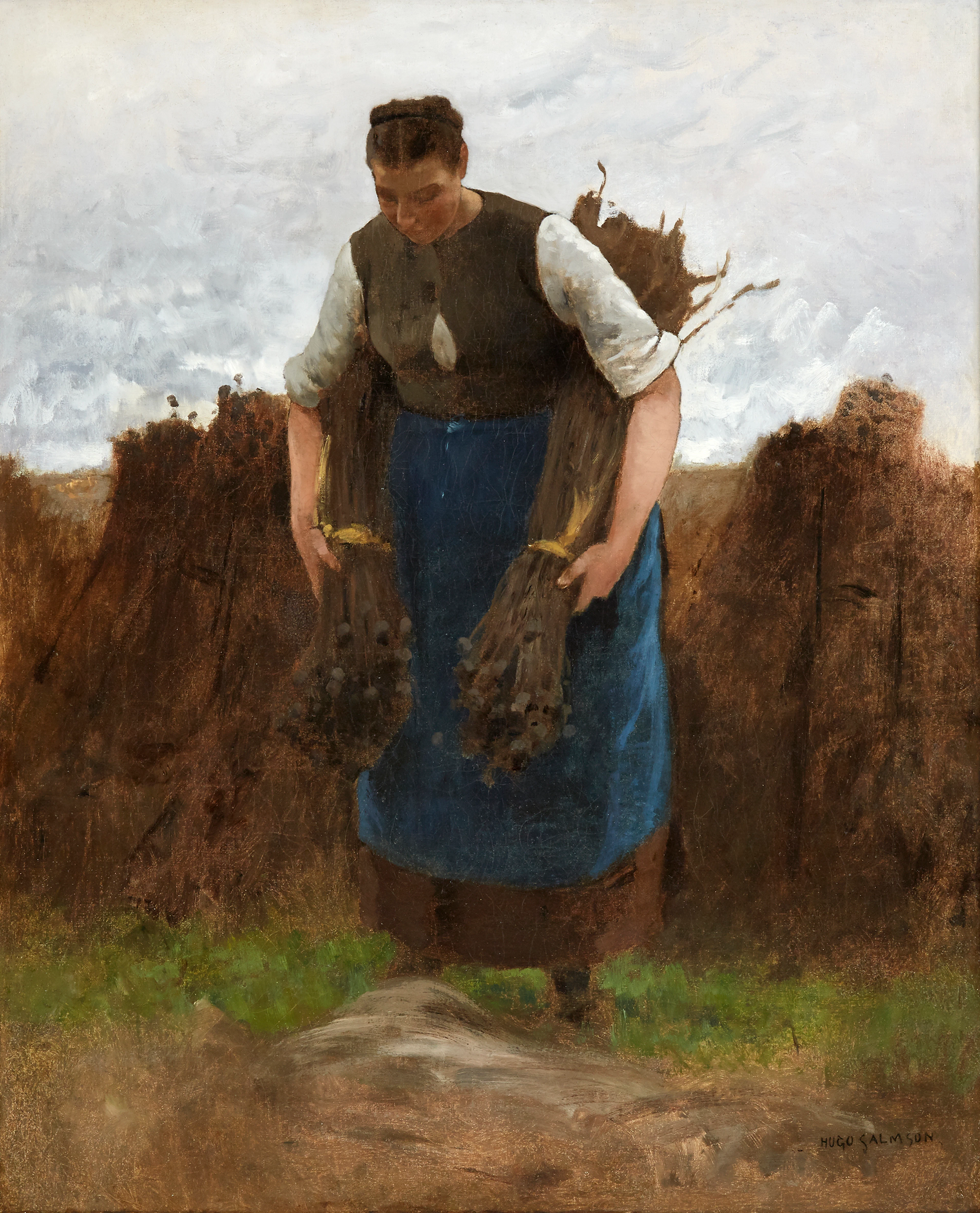 Hugo Salmson, Kvinna som samlar vallmo