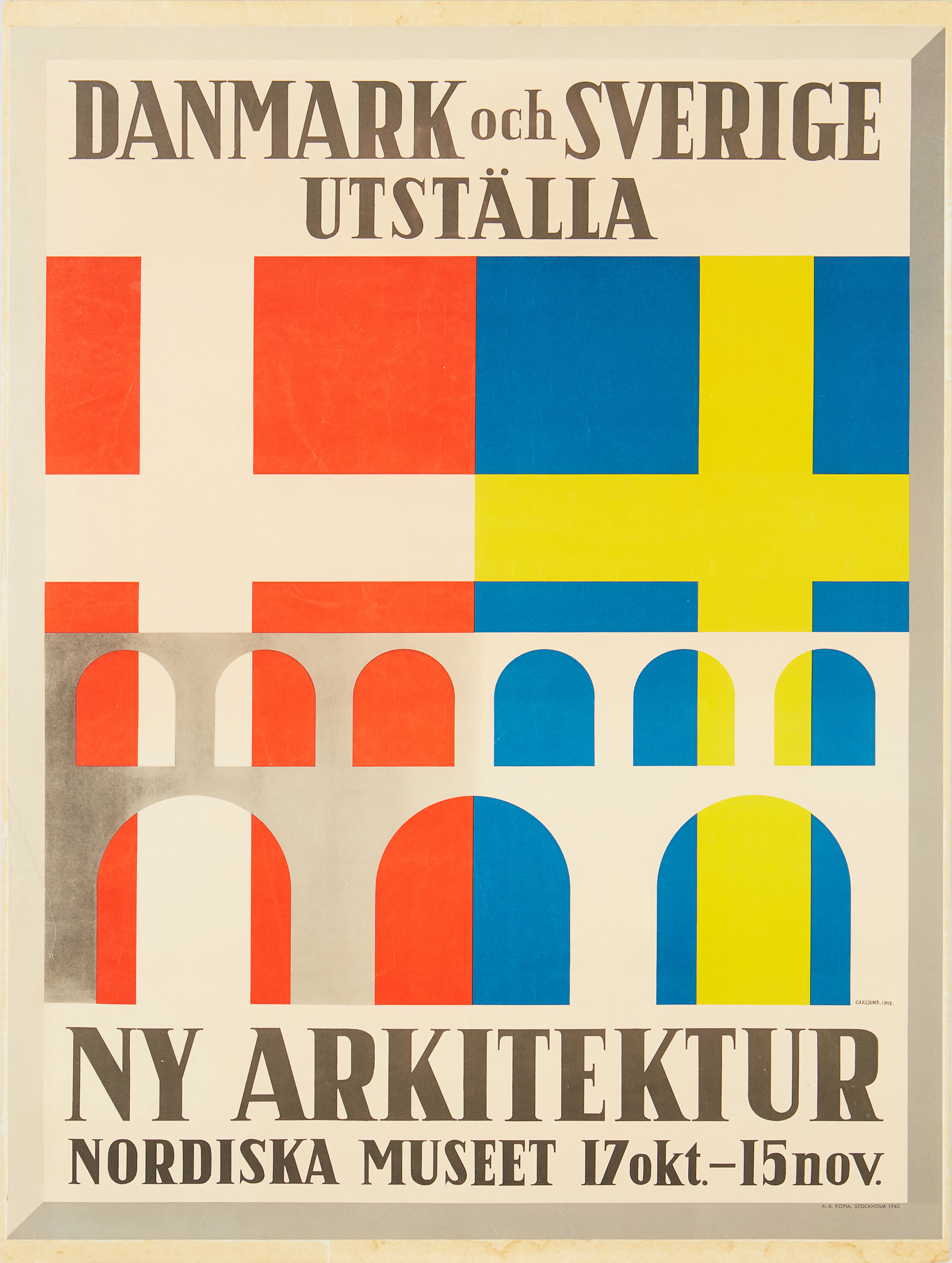 Carlsund poster from Nordiska Museet 1942