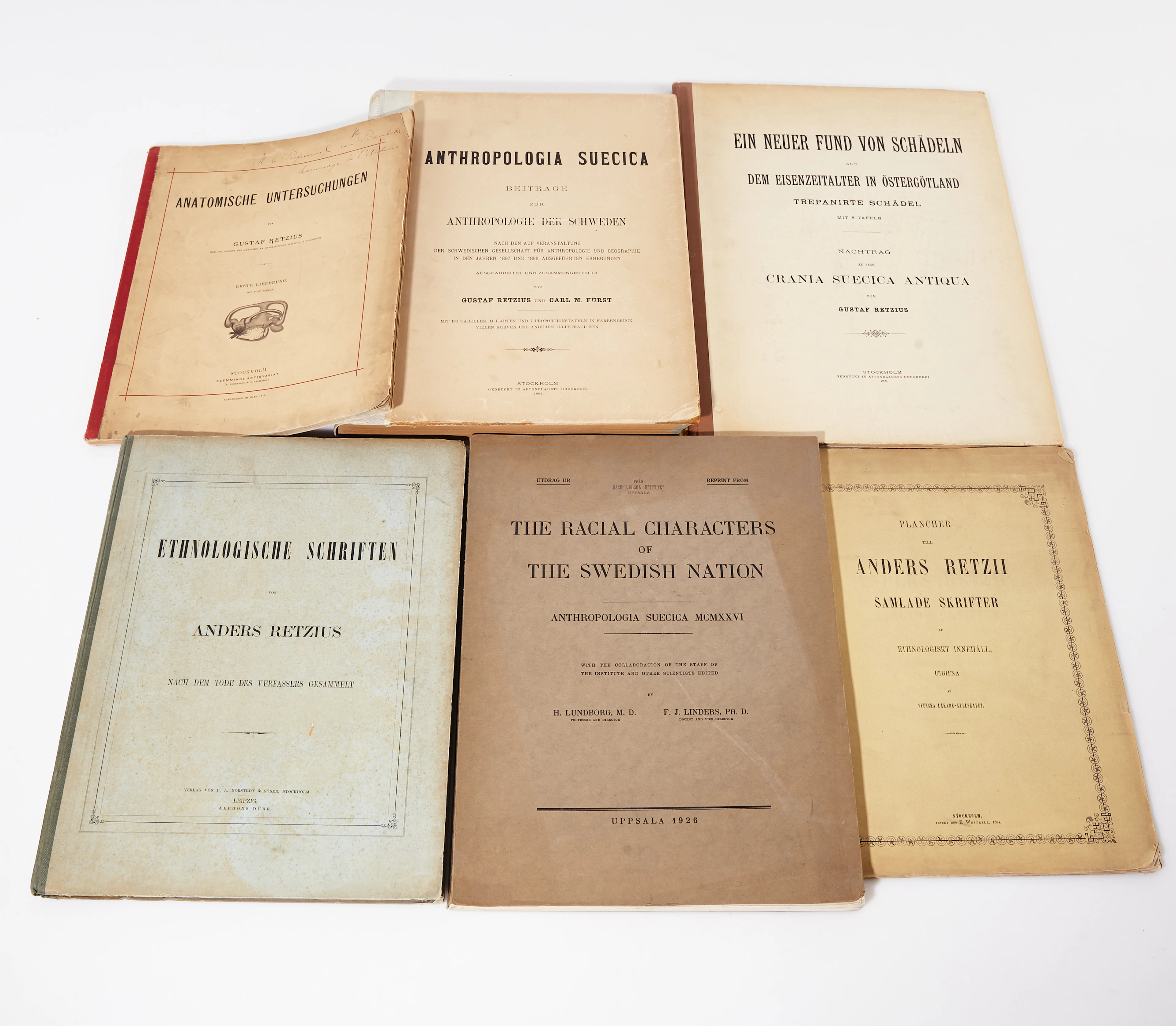 Swedish anthropology etc., 6vol.
