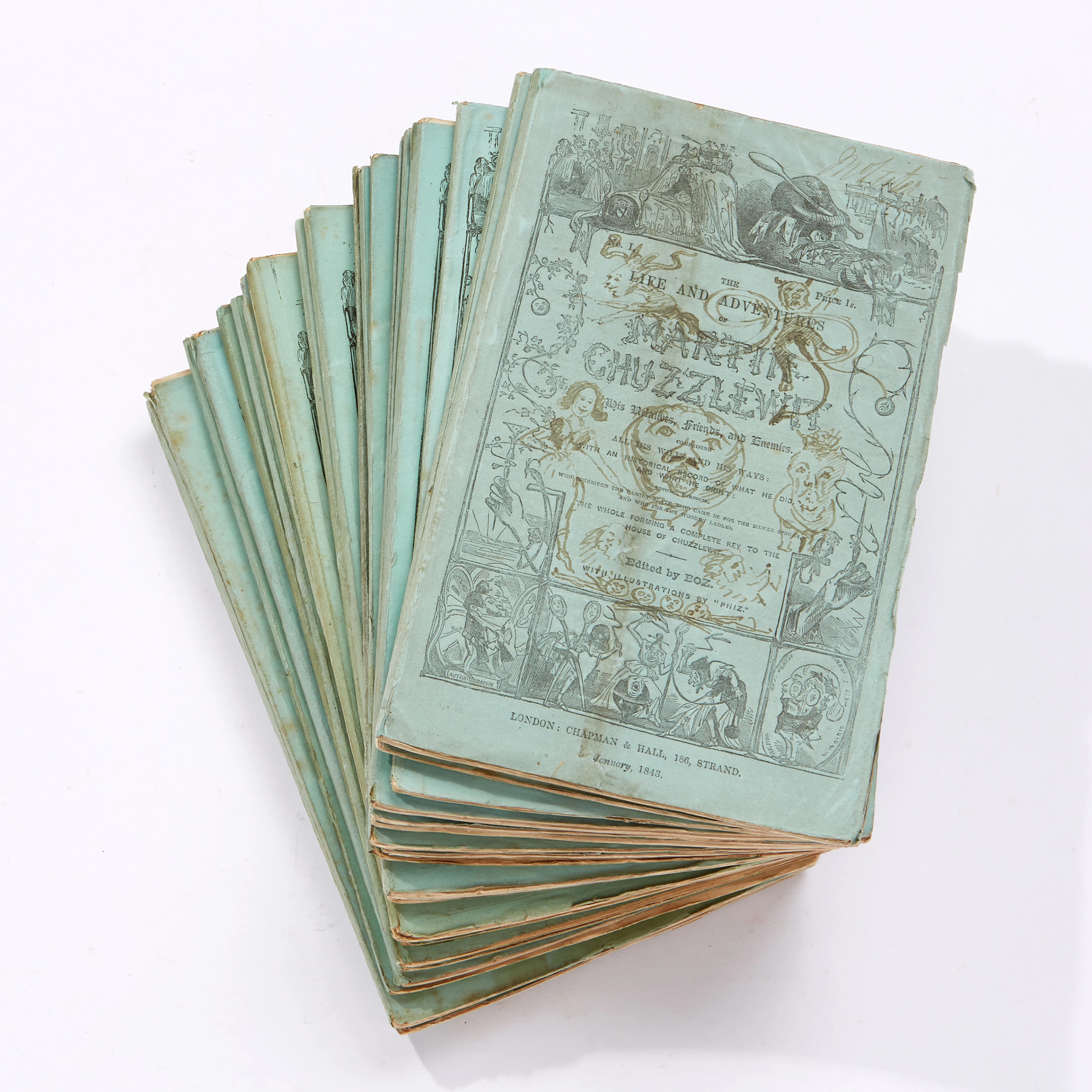 Dickens Martin Chuzzlewit in original parts