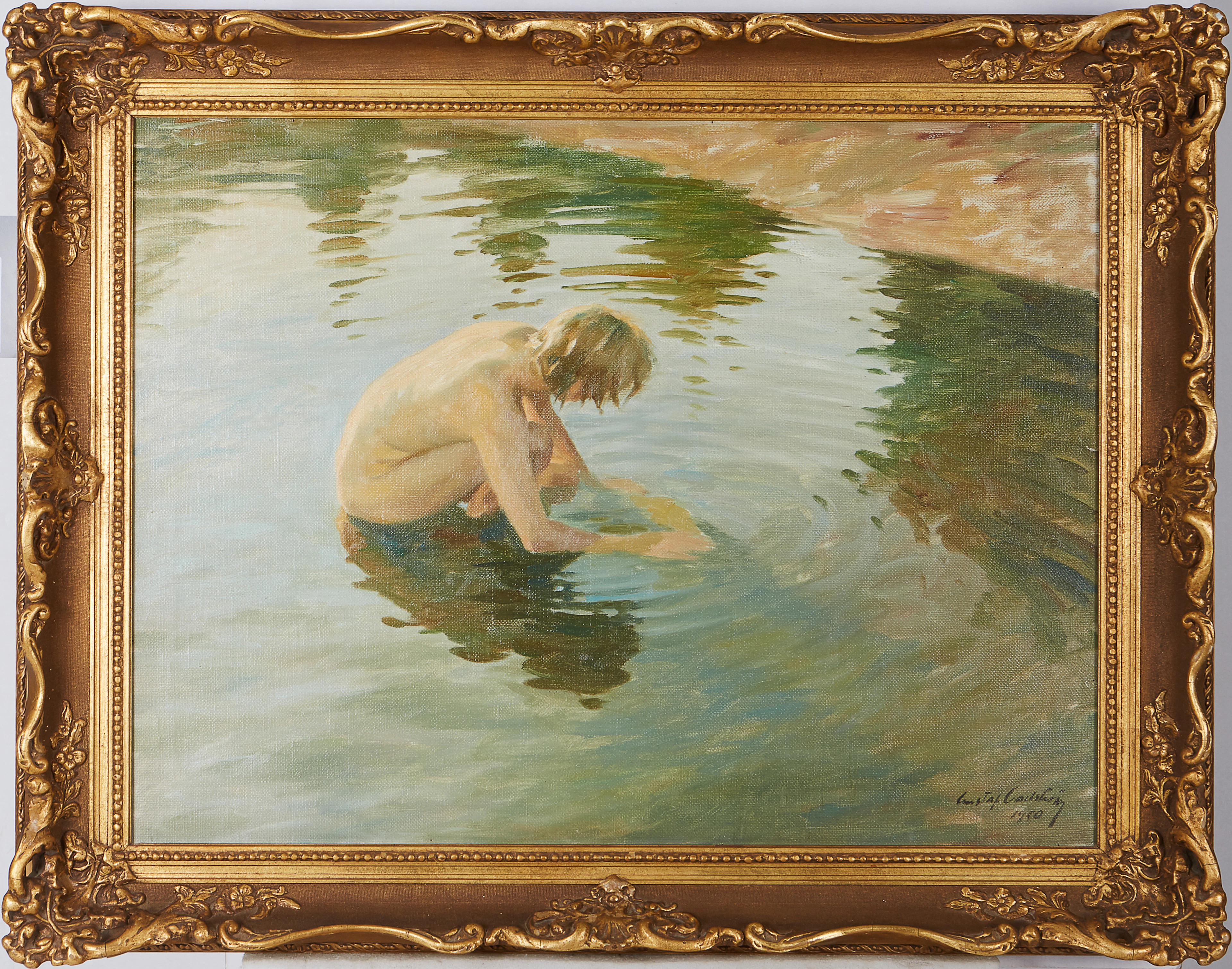 Gustaf Carlström oljemålning