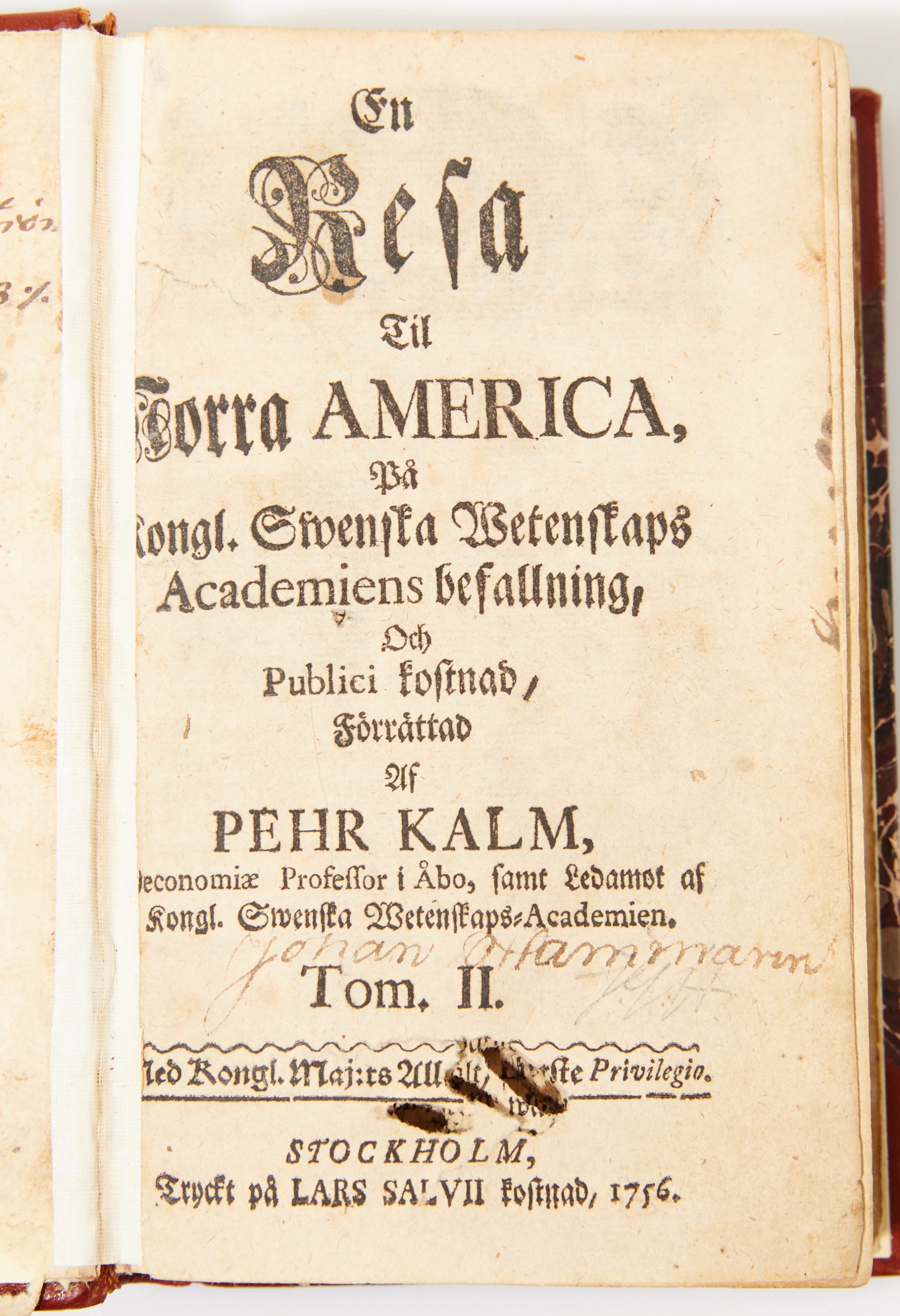 Kalm: En resa till norra America, vol. II