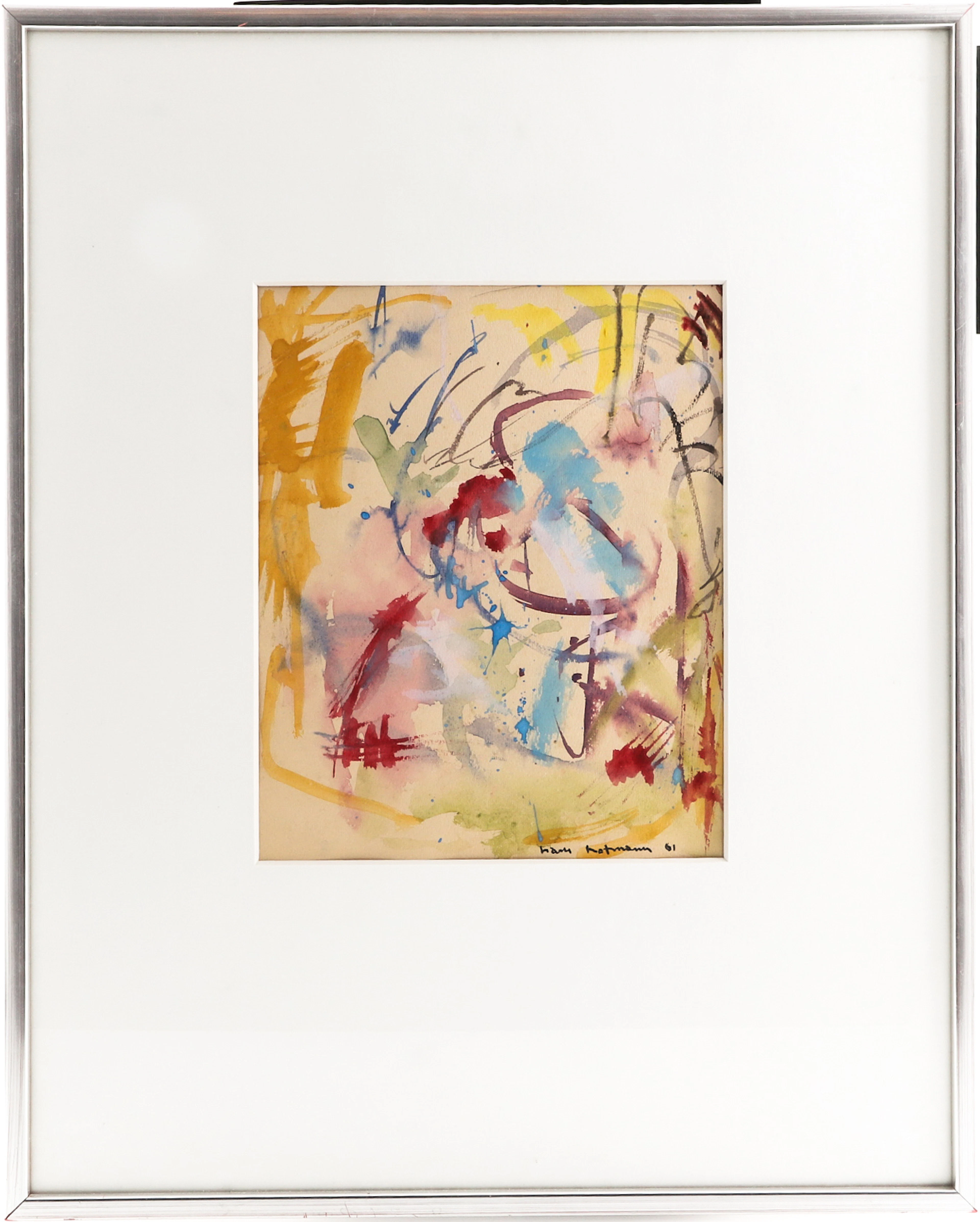 Hans Hofmann akvarell och gouache