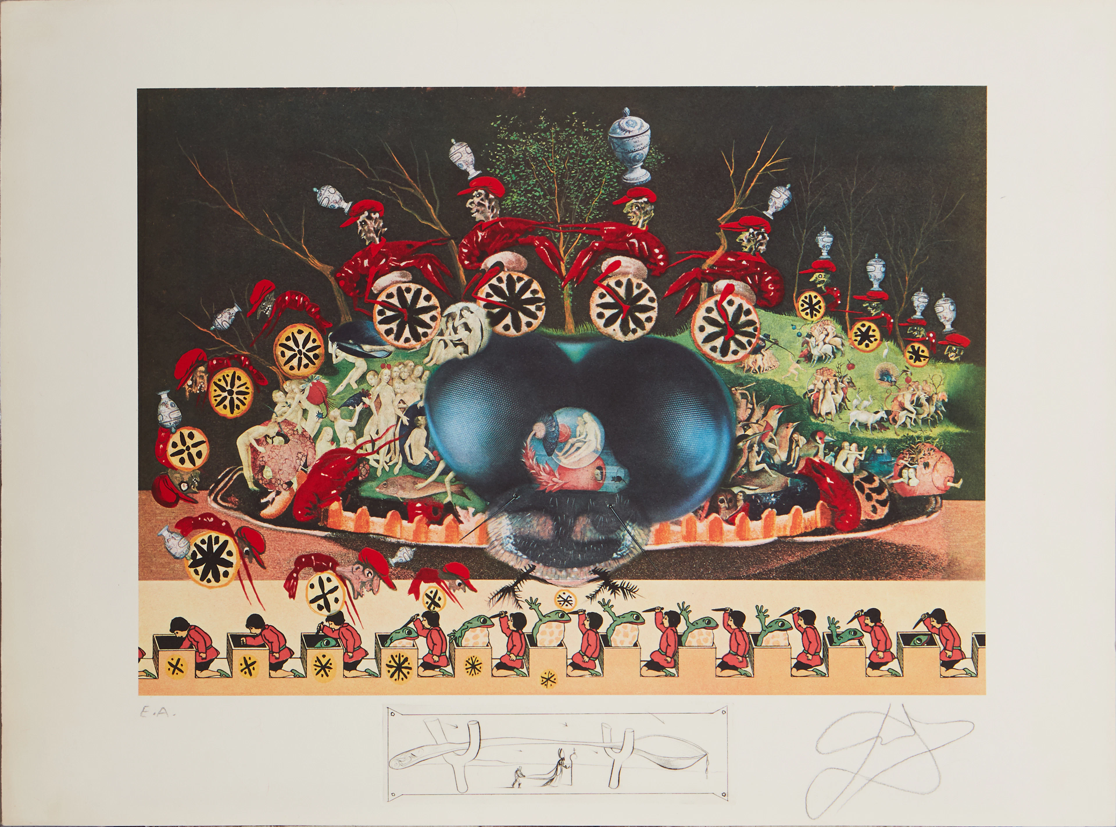 Salvador Dali litografi