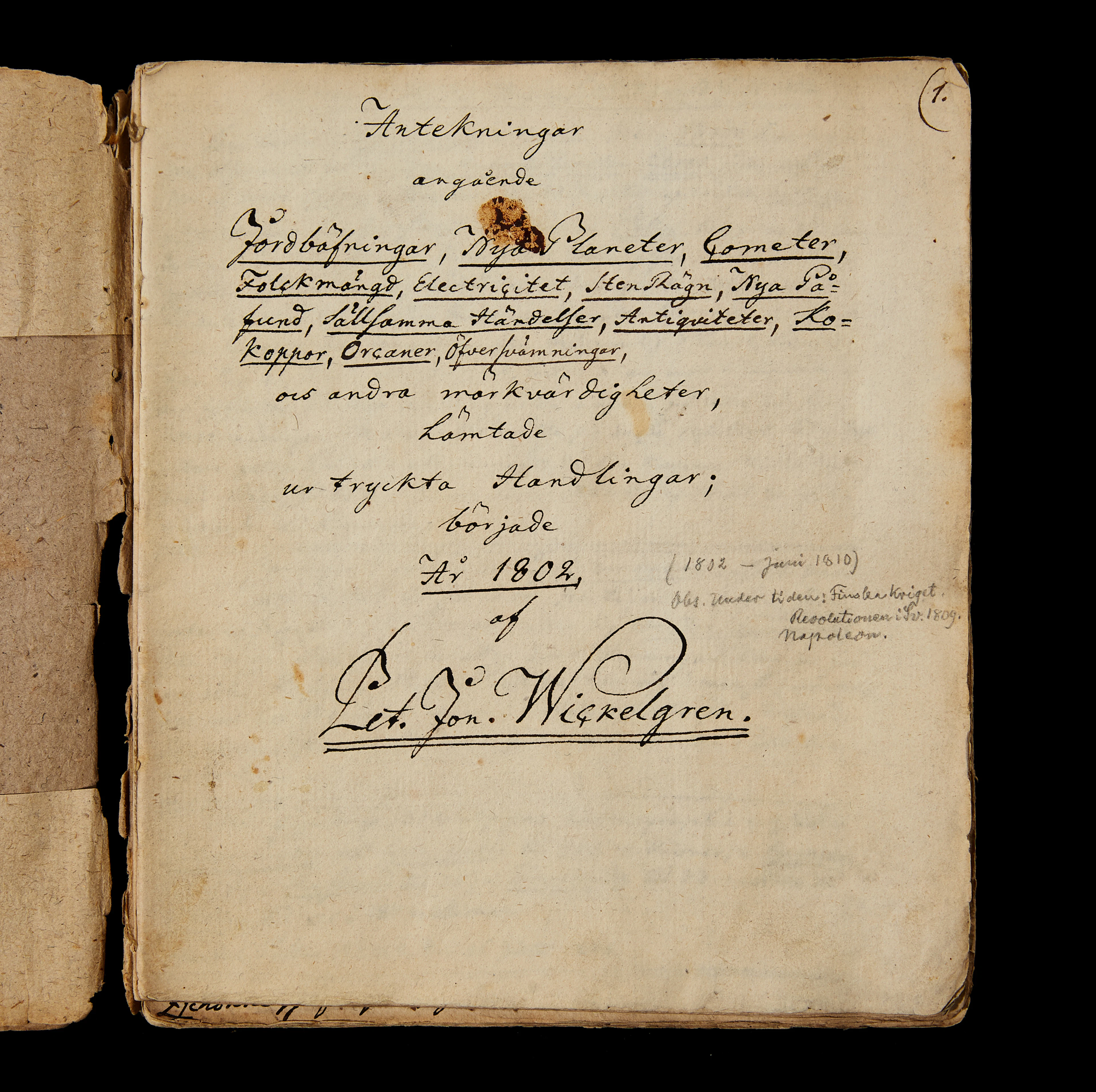 Handskrift, avskrifter 1800-talets början