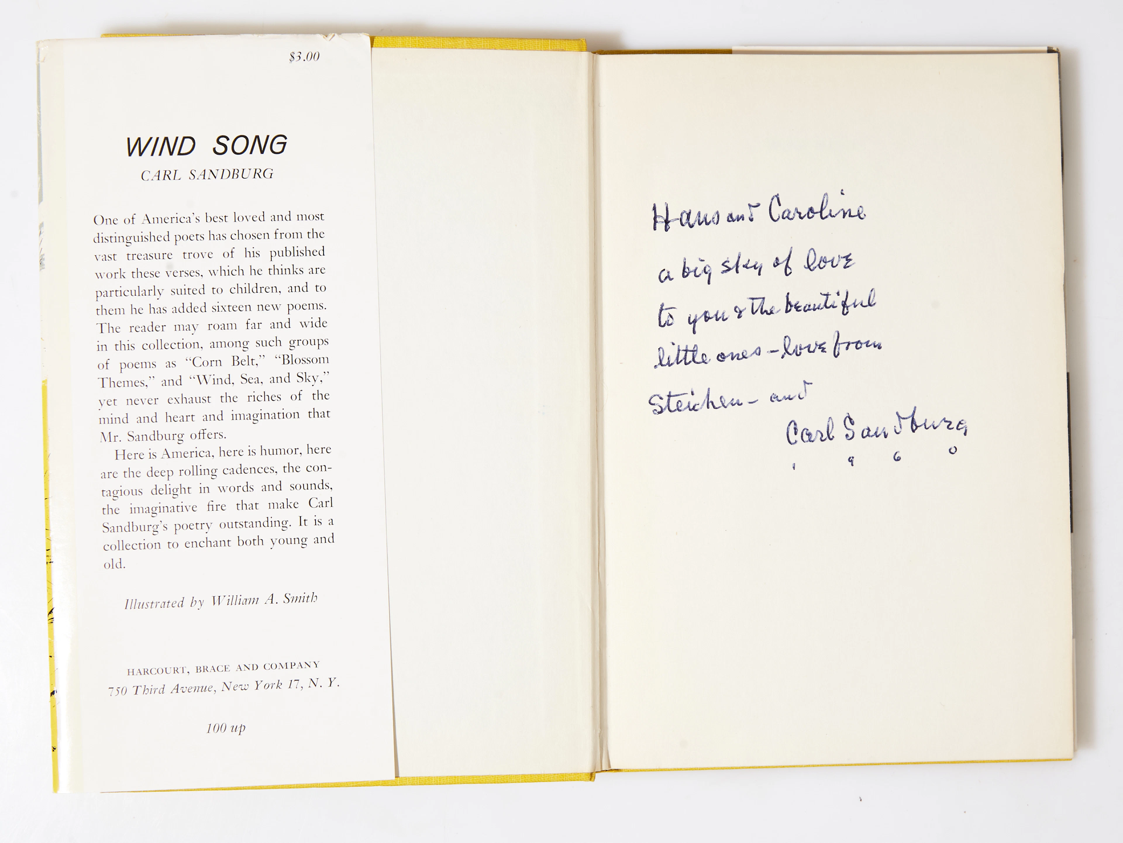 Carl Sandburg with dedications etc., 11 vol.