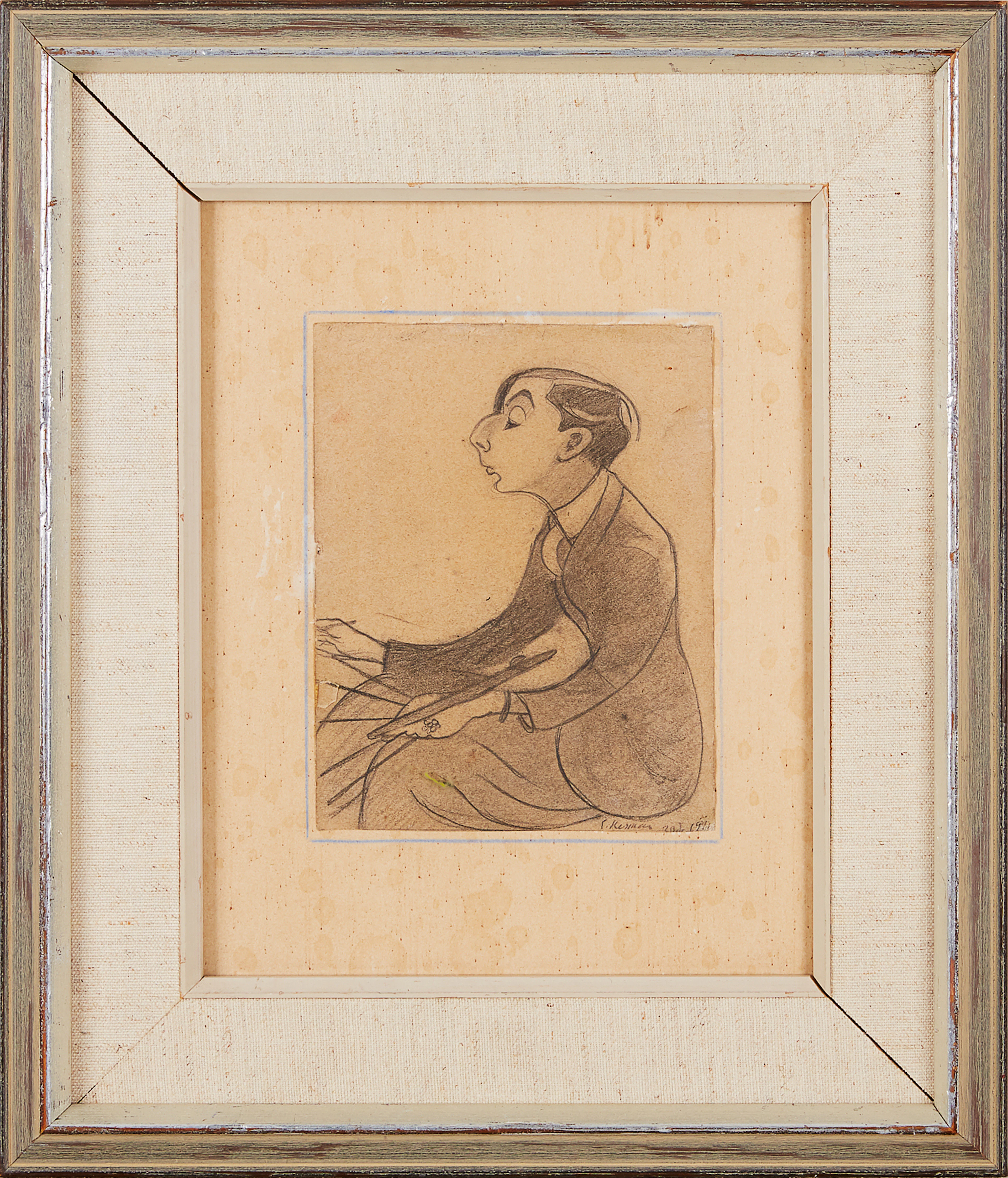Einar Nerman skiss Per Krogh 1911