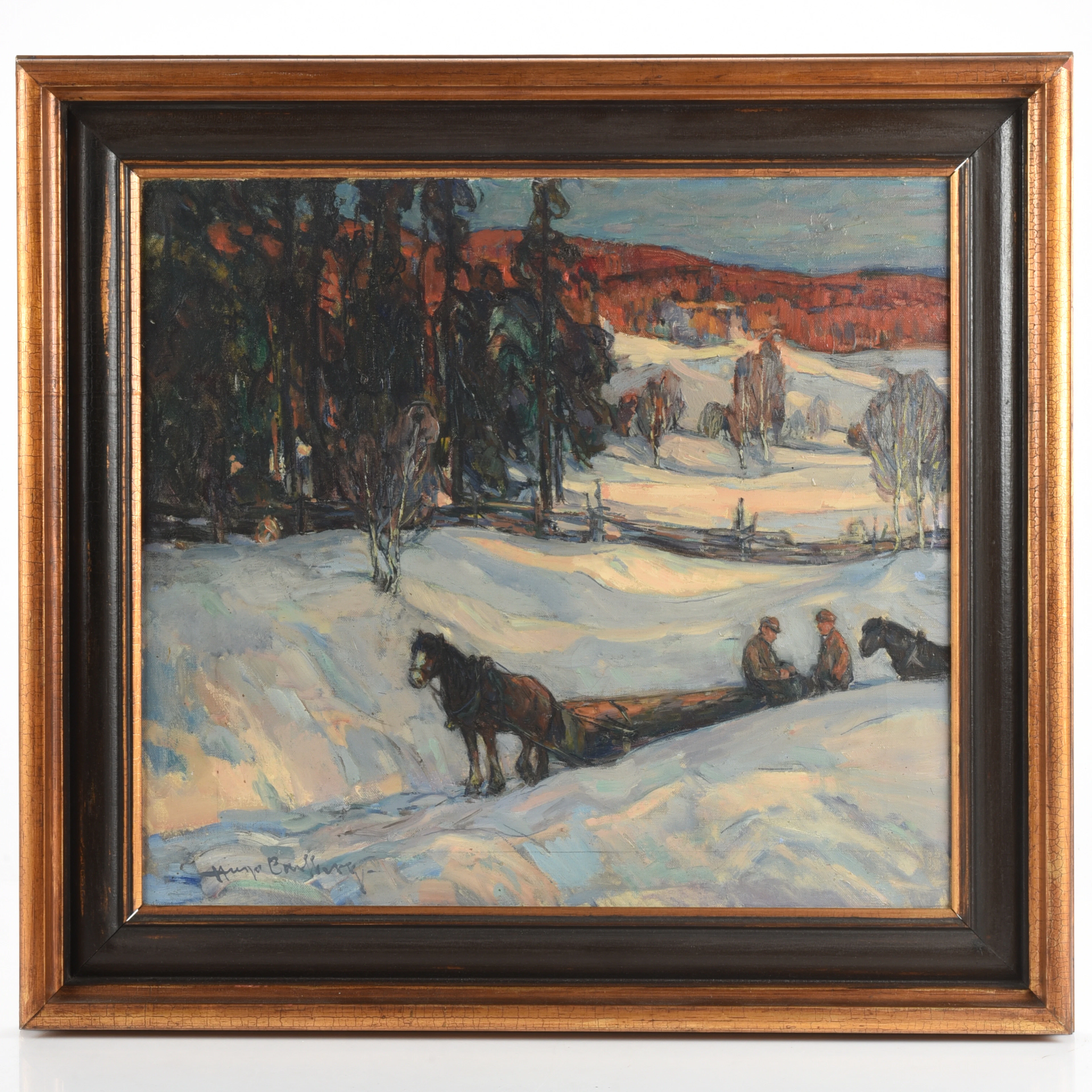 Hugo Carlberg oljemålning