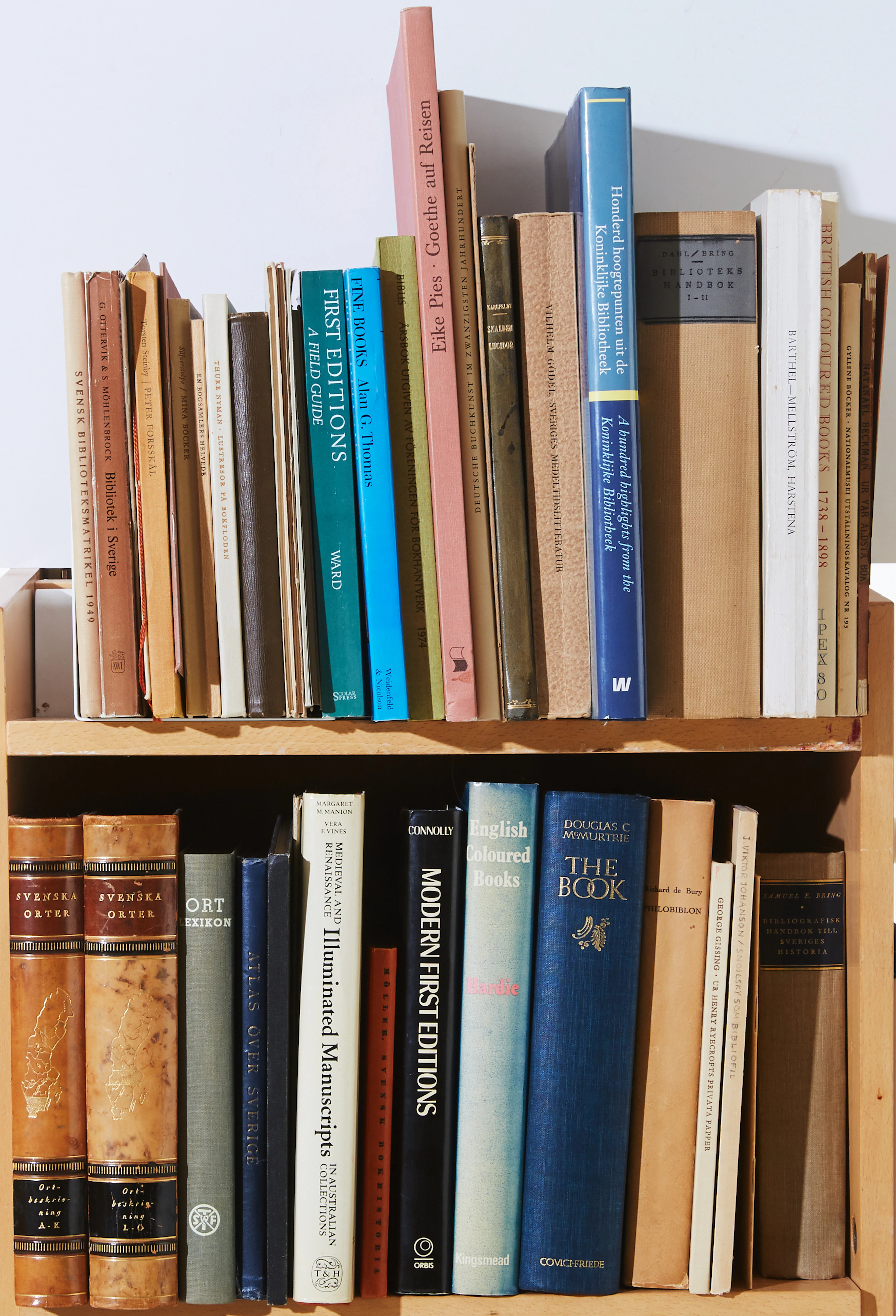 Bokväsen, litteraturhistoria m. m., 45 vol.