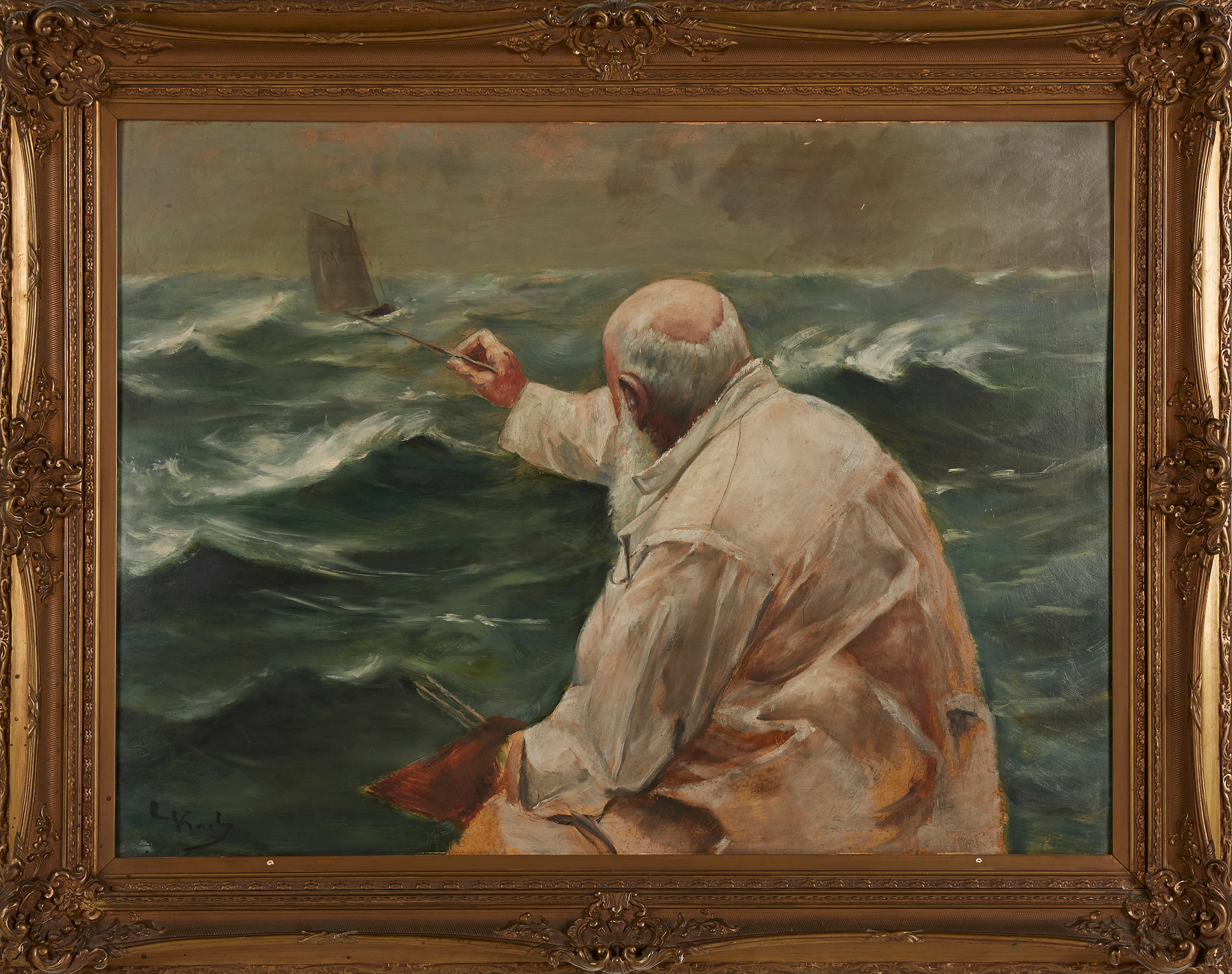 Christian Krogh oljemålning